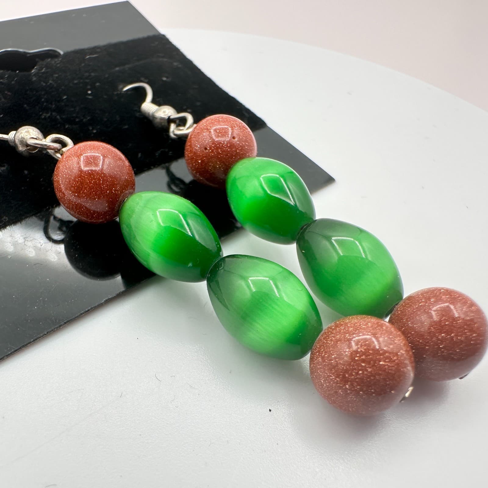Vintage Y2K Beaded Boho Dangle Earrings Women's Classic Fashion Jewelry - Thumbnail 5