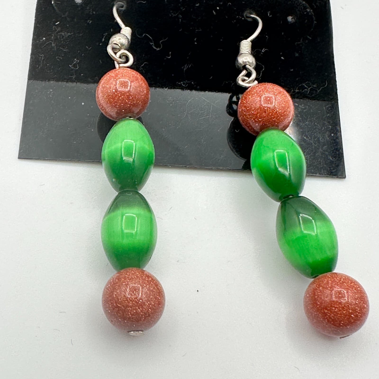 Vintage Y2K Beaded Boho Dangle Earrings Women's Classic Fashion Jewelry - Thumbnail 3