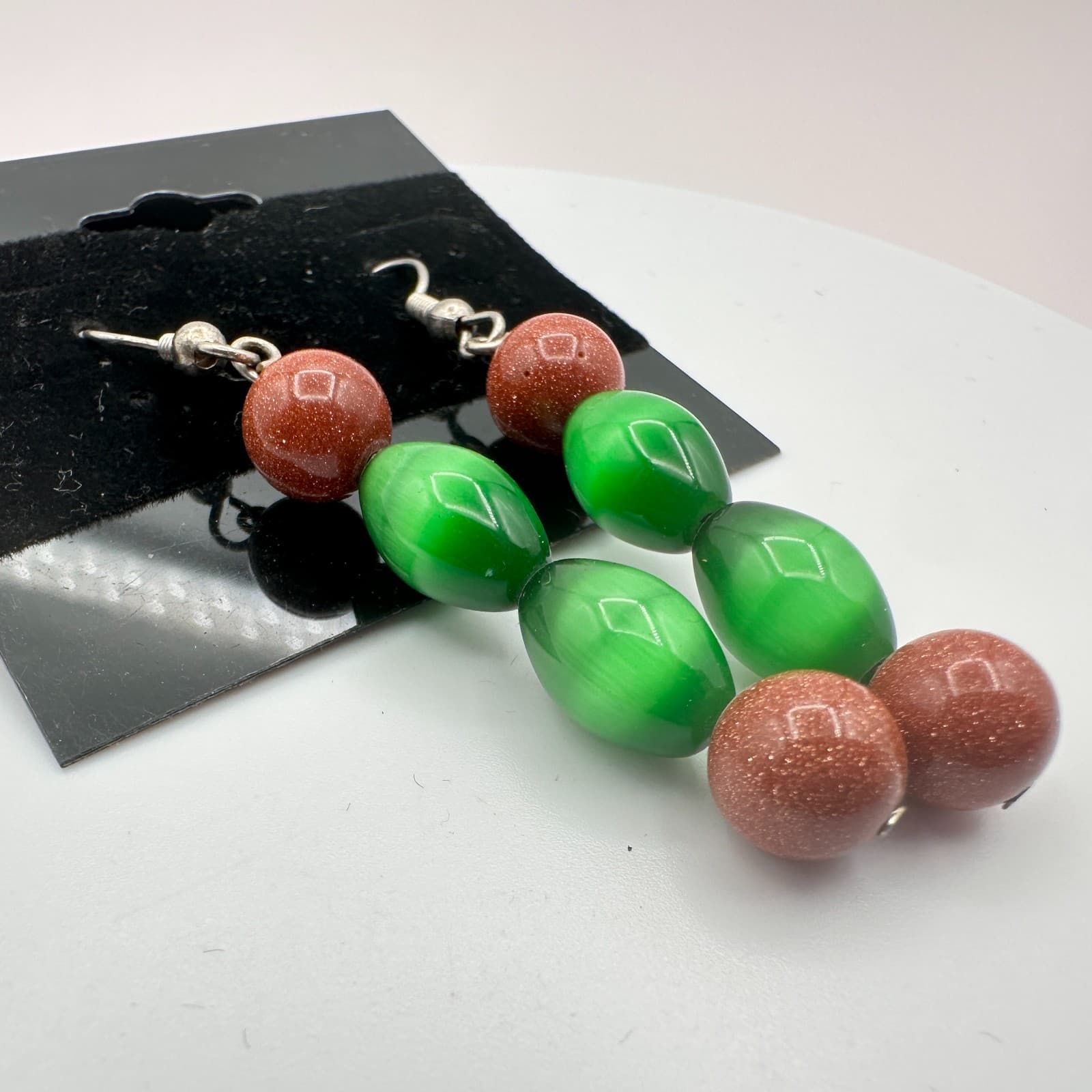 Vintage Y2K Beaded Boho Dangle Earrings Women's Classic Fashion Jewelry - Thumbnail 4