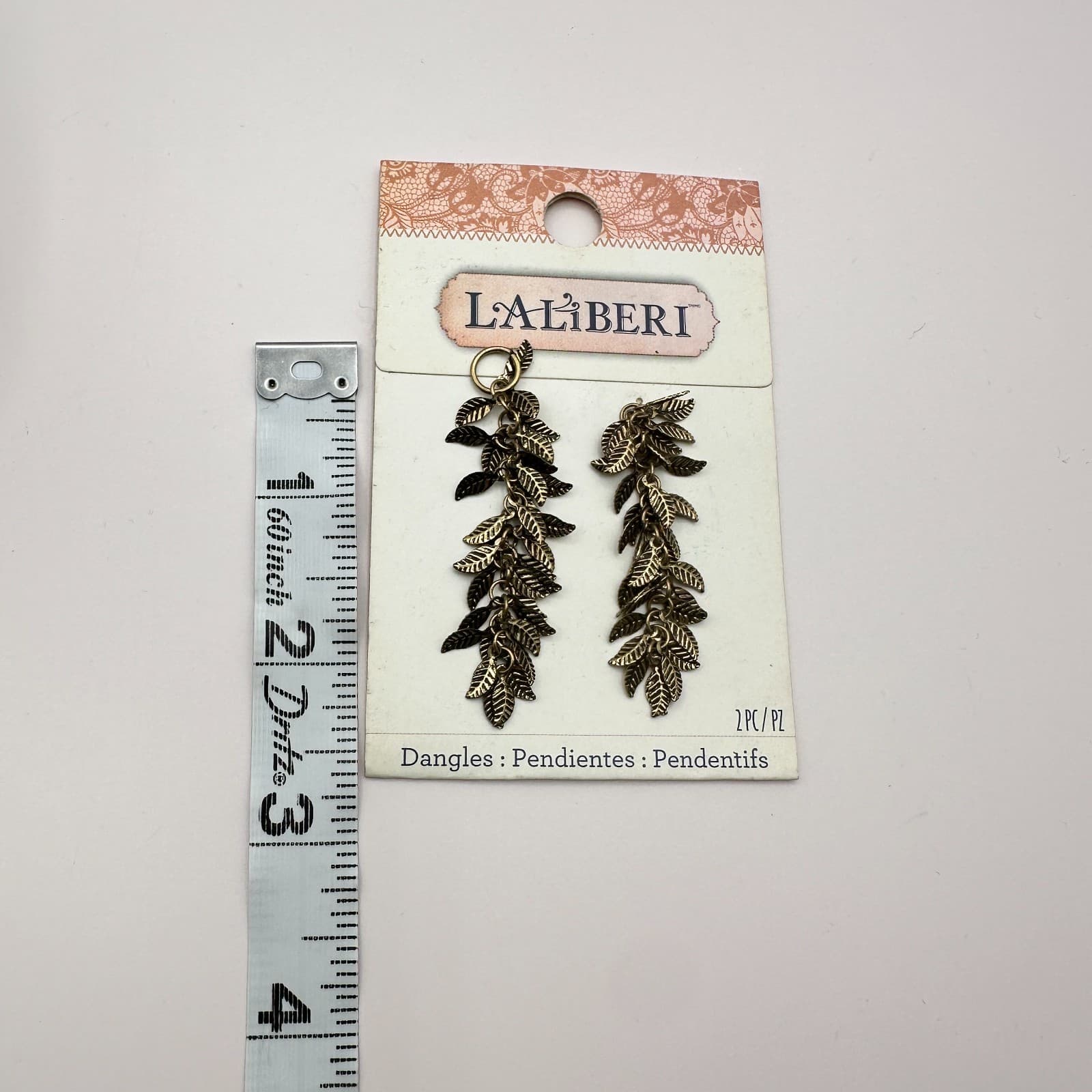 Vintage Y2k Laliberi Relic Bronze Cascading Leaf Dangle Findings Jewelry Making - Thumbnail 8