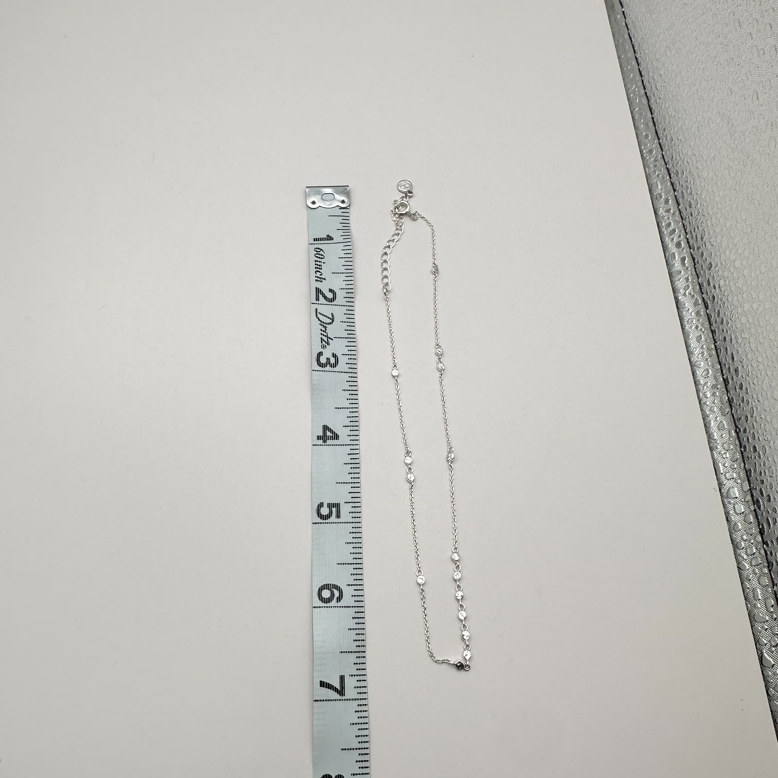 Vintage Y2K Minimalist Silver Tone Dainty Chain Necklace Women's Classic Jewelry - Thumbnail 7