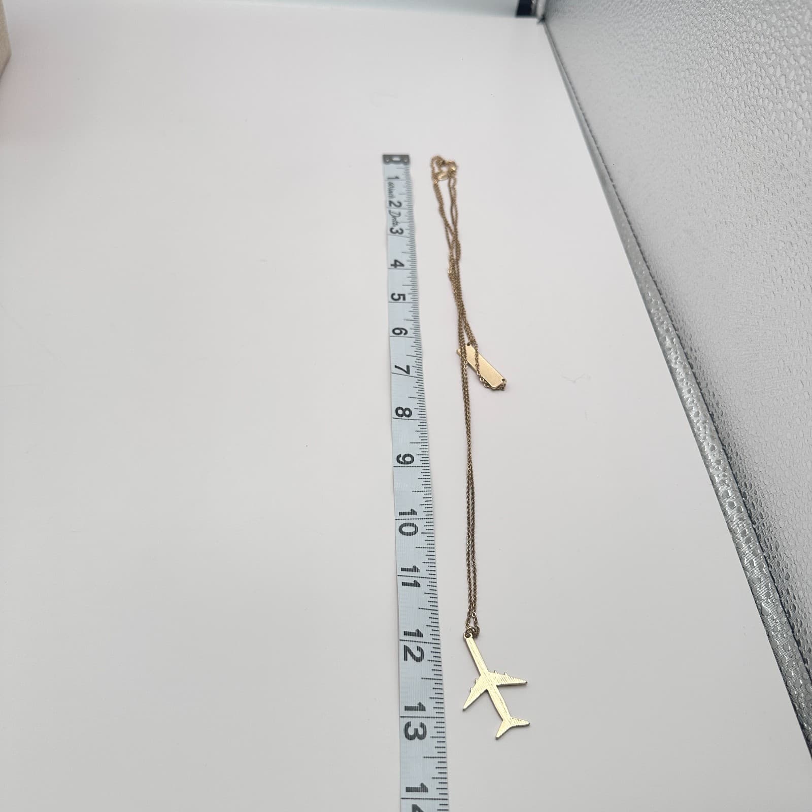 Vintage 90s Express Layered Necklace Airplane Jet I’m Outta Here Travel Jewelry - Thumbnail 9