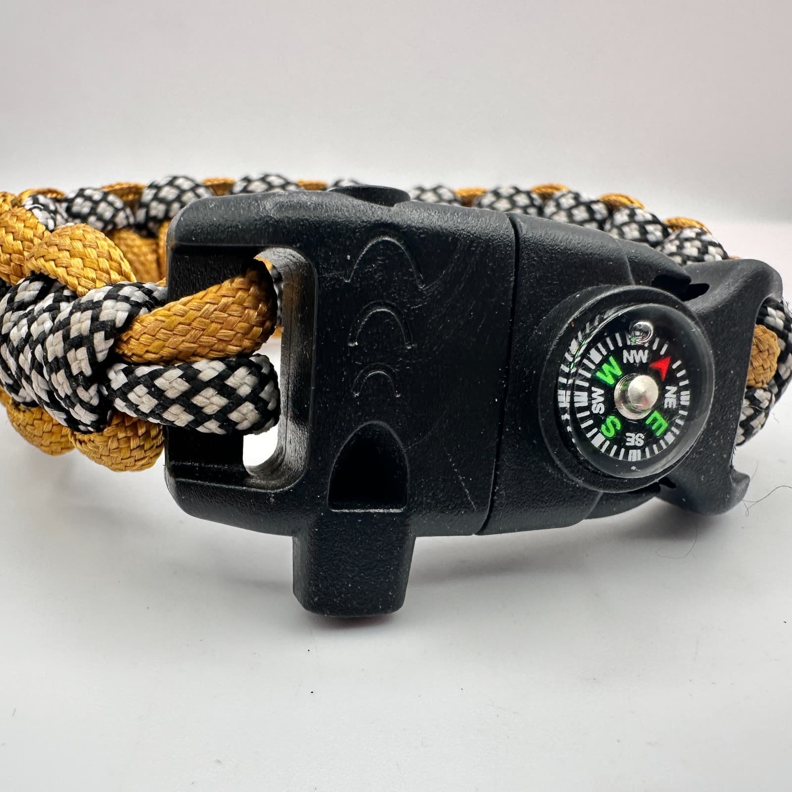 Vintage 90s Outdoor Survival Paracord Compass Bracelet Set Unisex Jewelry - Thumbnail 6