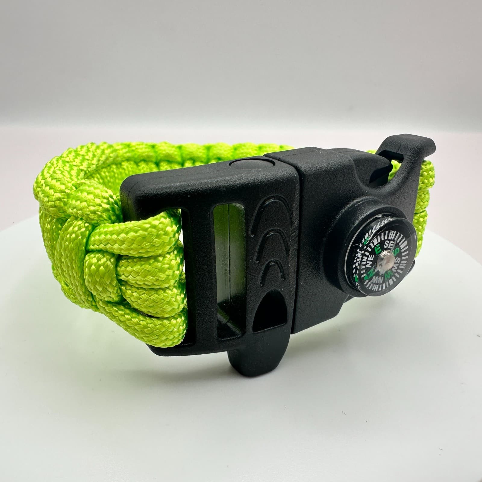 Vintage 90s Outdoor Survival Paracord Compass Bracelet Set Unisex Jewelry - Thumbnail 3