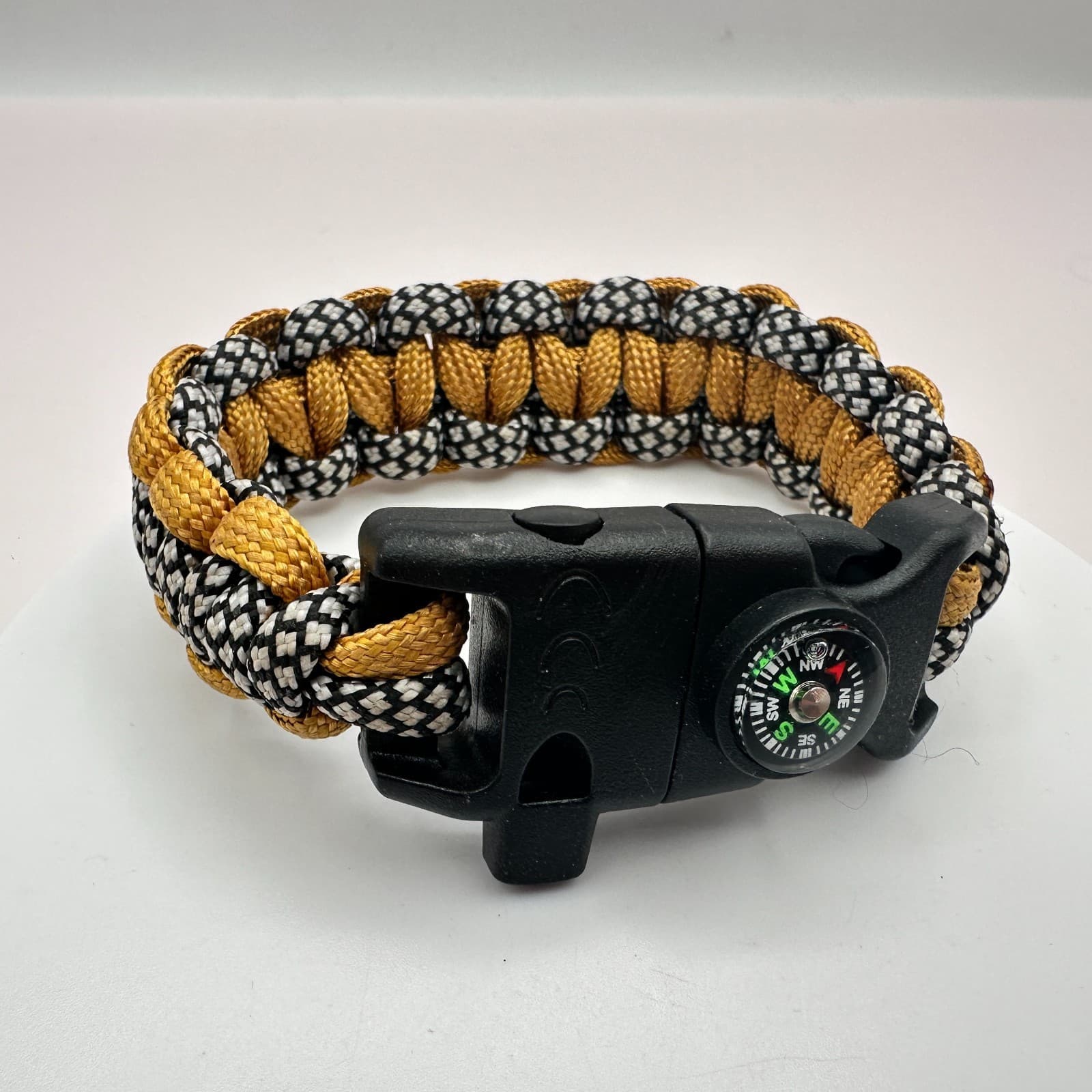 Vintage 90s Outdoor Survival Paracord Compass Bracelet Set Unisex Jewelry - Thumbnail 7