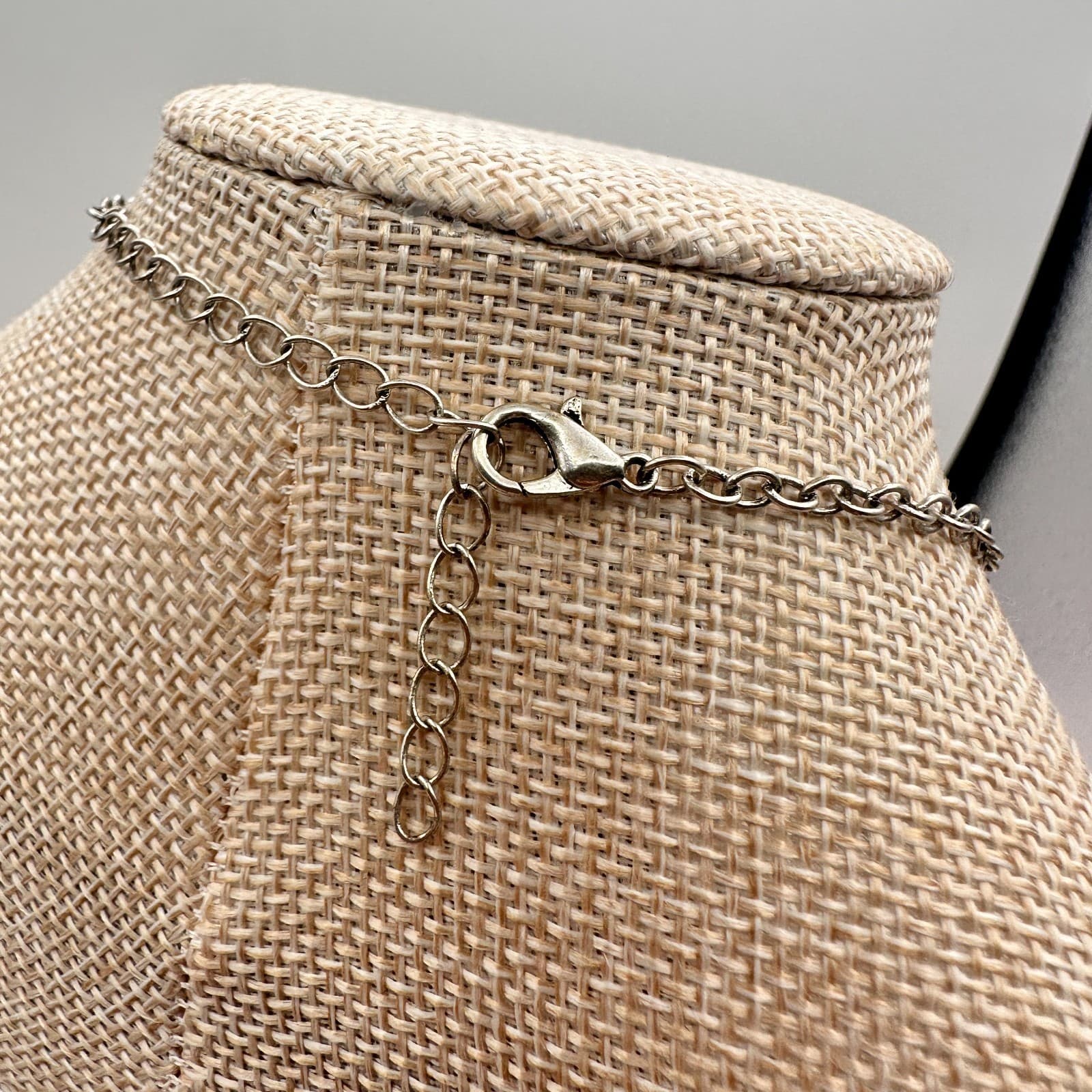 Vintage 90s Snake Wrap Point Necklace Boho Silver Tone Women's Classic Jewelry - Thumbnail 7