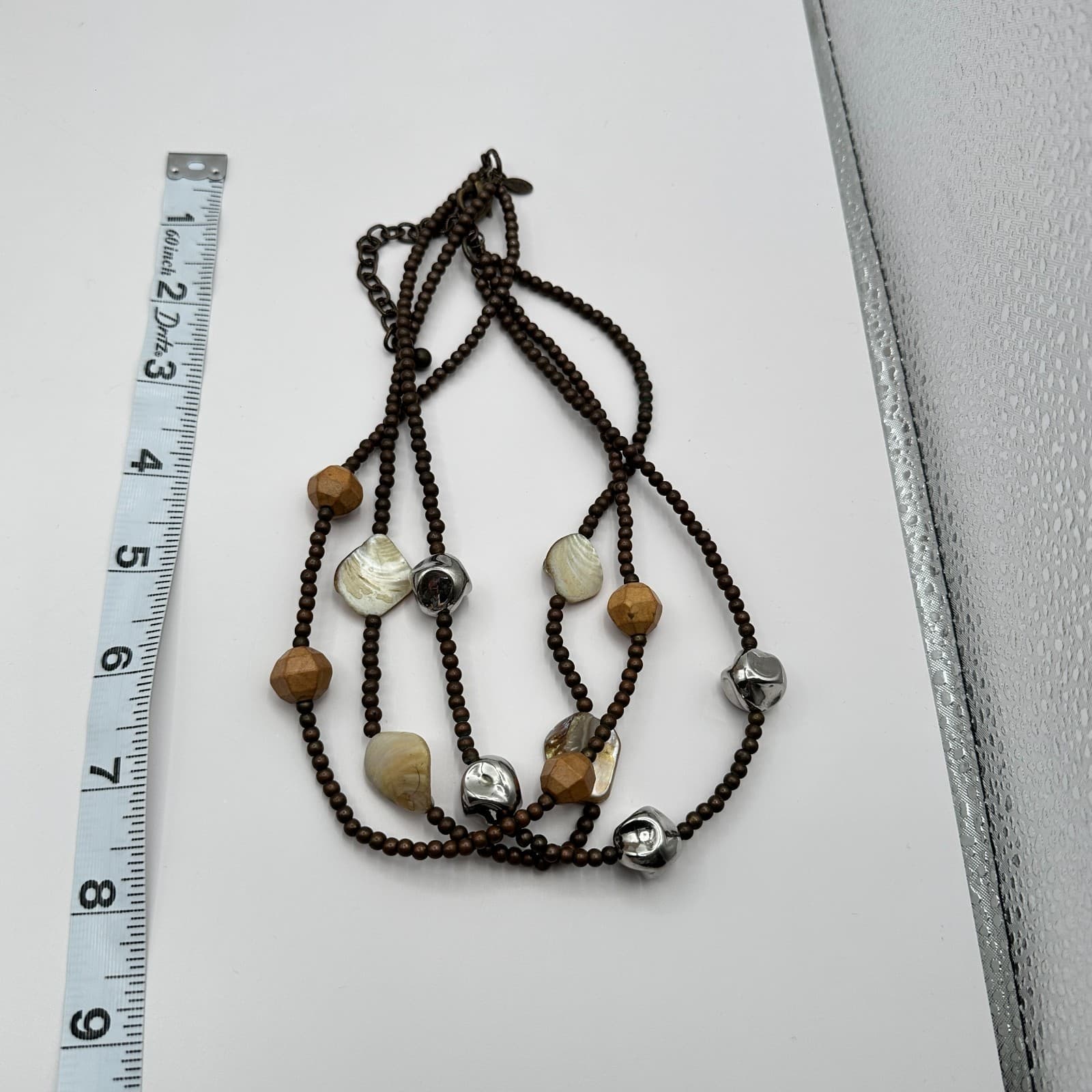 Vintage Y2K Multi Strand Beaded Necklace Boho Statement Women's Classic Jewelry - Thumbnail 10