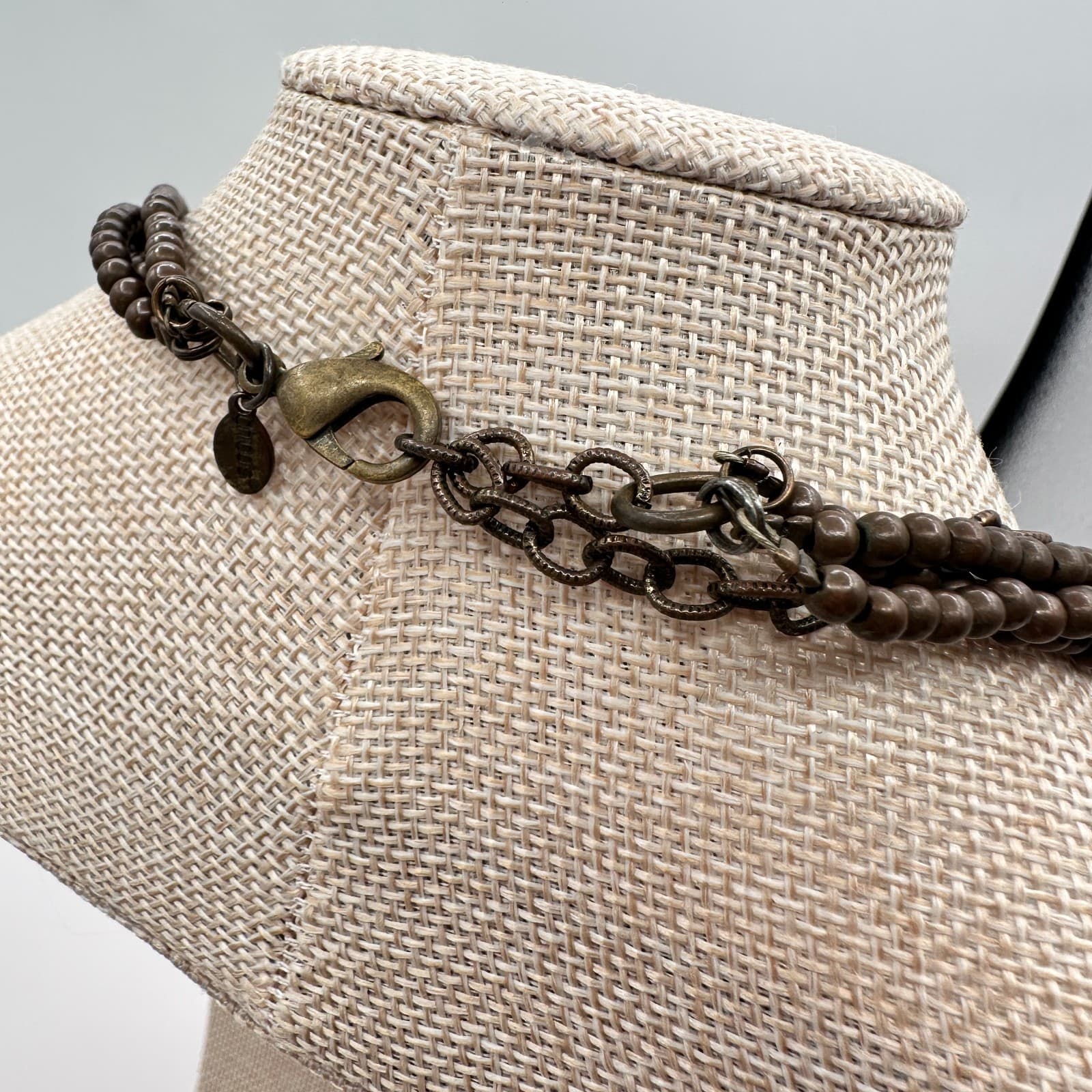 Vintage Y2K Multi Strand Beaded Necklace Boho Statement Women's Classic Jewelry - Thumbnail 9