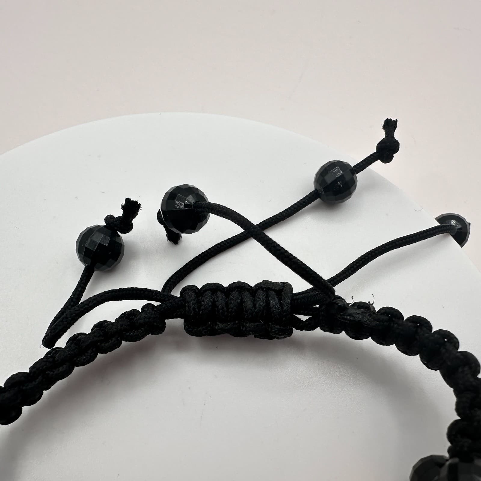 Vintage Y2K Rasta Braided Macrame Beaded Double Strand Bracelet Women's Jewelry - Thumbnail 7