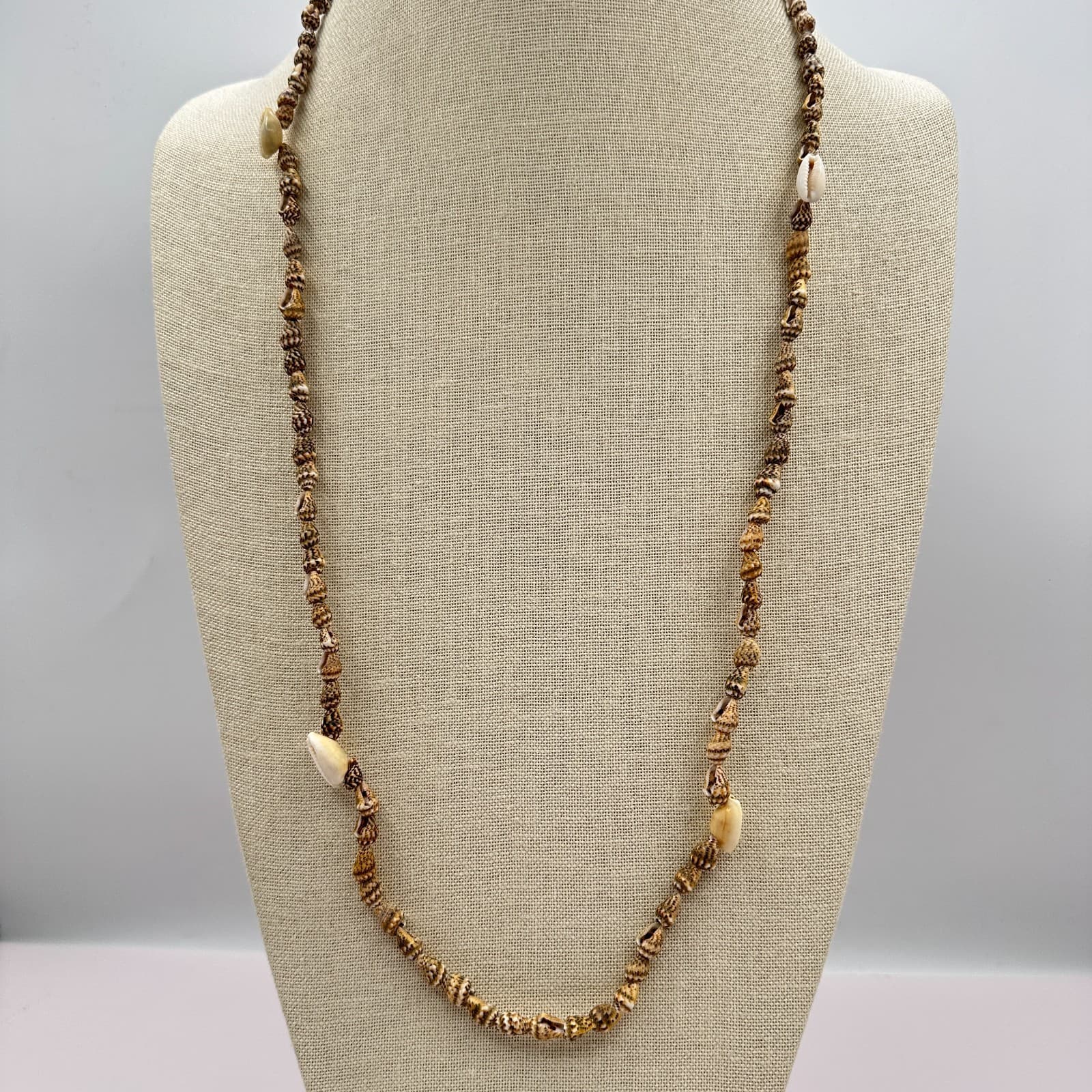 Vintage Y2K Single Strand Seashell Necklace Boho Women's Classic Fashion Jewelry - Thumbnail 8