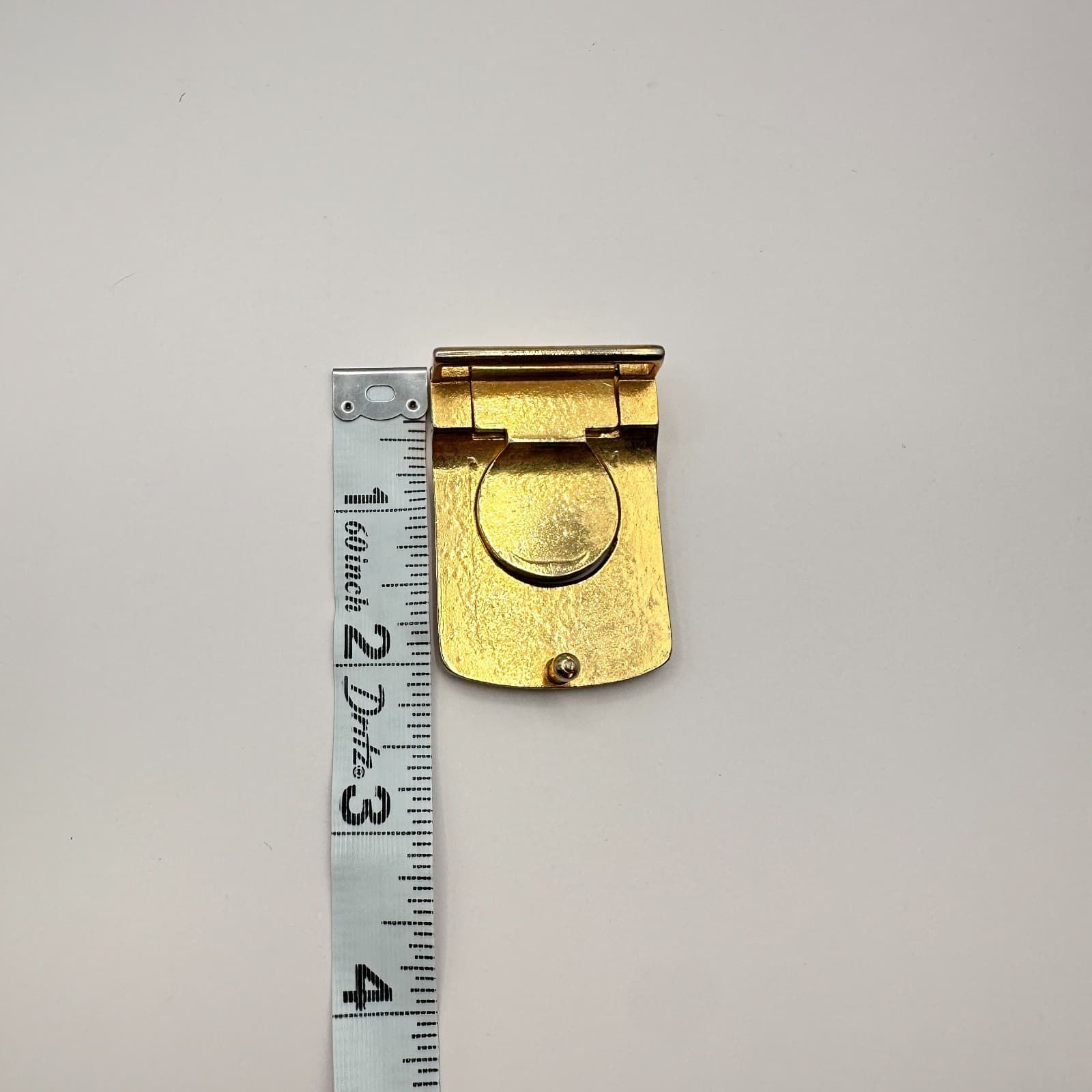 Vintage 80s Rotary International Gold Tone Emblem Clip Belt Buckle Retro Jewelry - Thumbnail 6