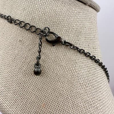 Vintage 90s Silver Tone Turquoise Cross Pendant Necklace Women's Fashion Jewelry - Thumbnail 8