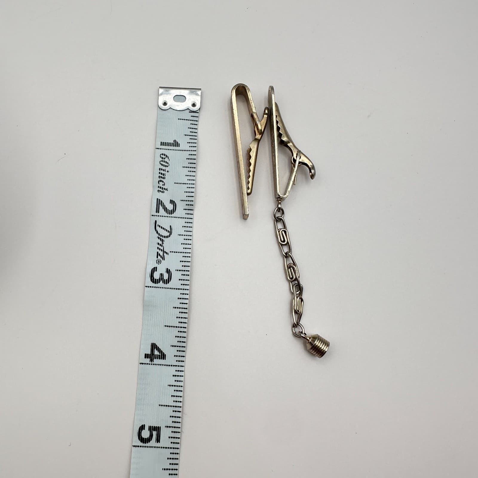 Vintage 80s Gold Silver Tone Etched Floral Tie Clip Bar Clasp Lot Men’s Jewelry - Thumbnail 6