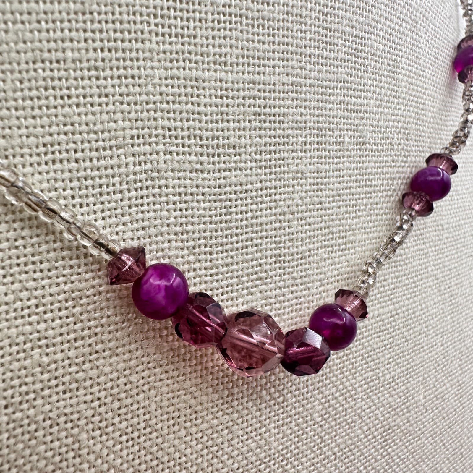 Vintage 90s Y2K Seed Beaded Choker Necklace Boho Women Classic Fashion Jewelry - Thumbnail 3