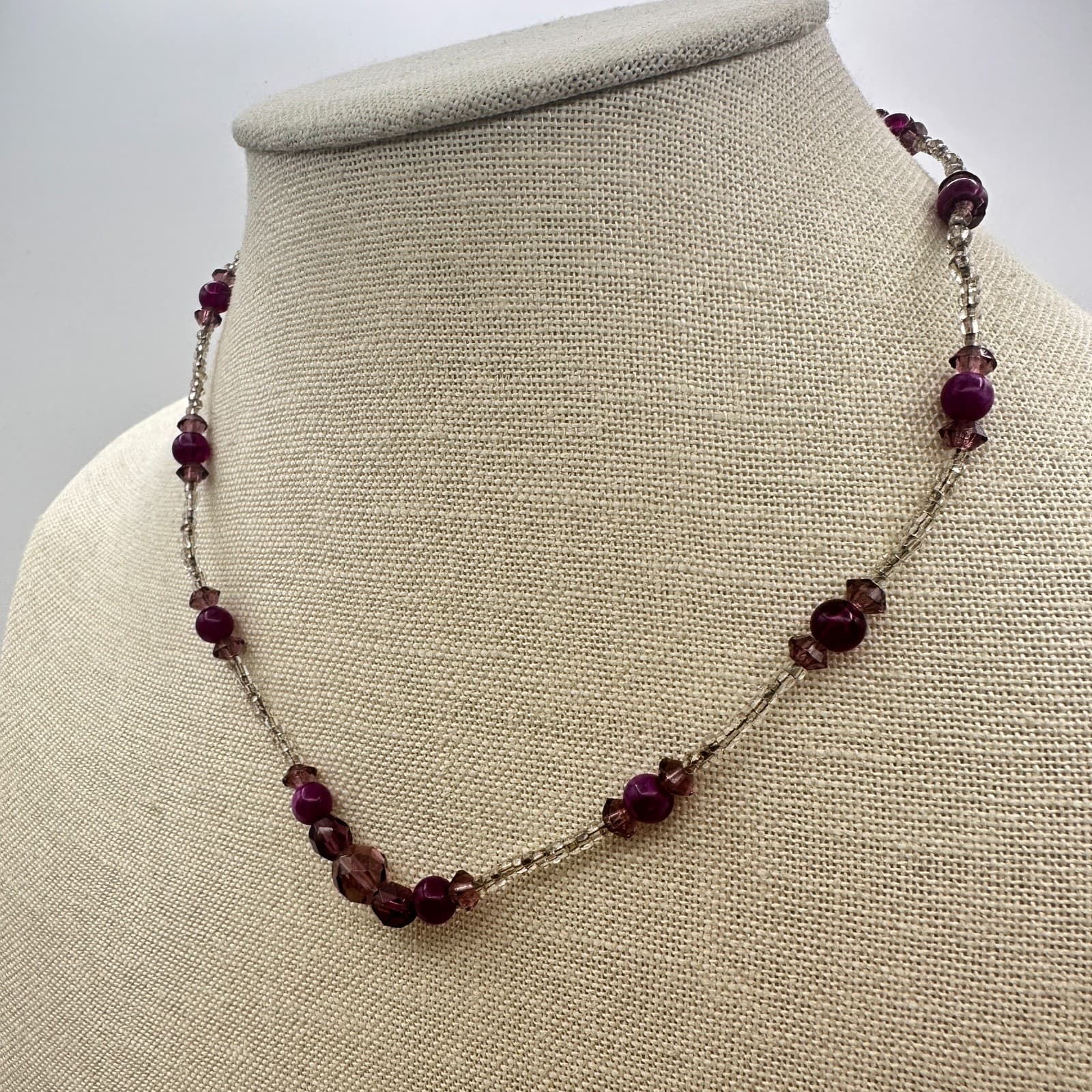 Vintage 90s Y2K Seed Beaded Choker Necklace Boho Women Classic Fashion Jewelry - Thumbnail 5
