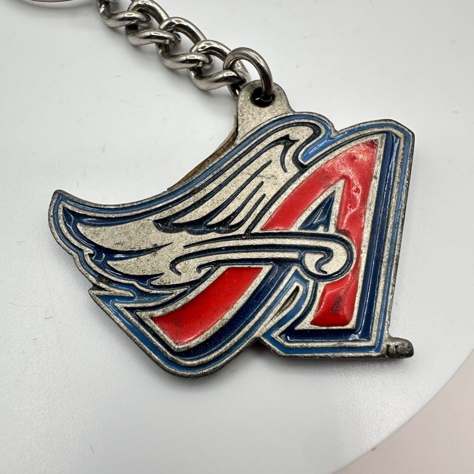 Vintage Y2K Anaheim Angels Winged Keychain Fine Pewter MLB Baseball Unisex - Thumbnail 3