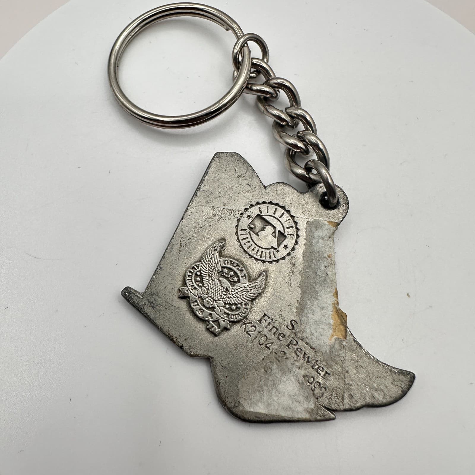 Vintage Y2K Anaheim Angels Winged Keychain Fine Pewter MLB Baseball Unisex - Thumbnail 5