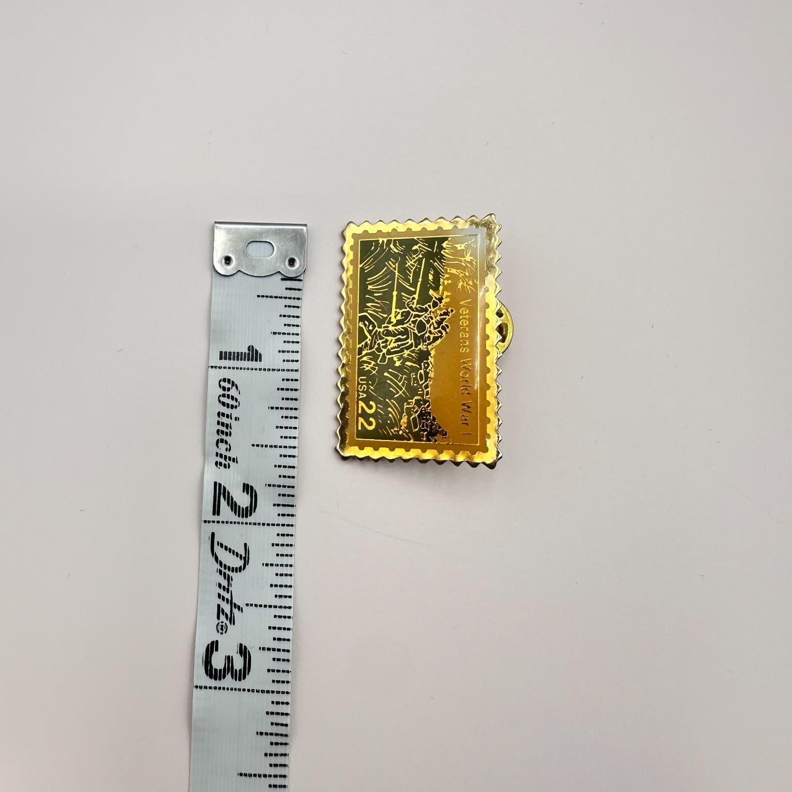 VTG 1985 Veterans World War I USA 22 Stamp Pin Gold Tone USPS Licensed Military - Thumbnail 7