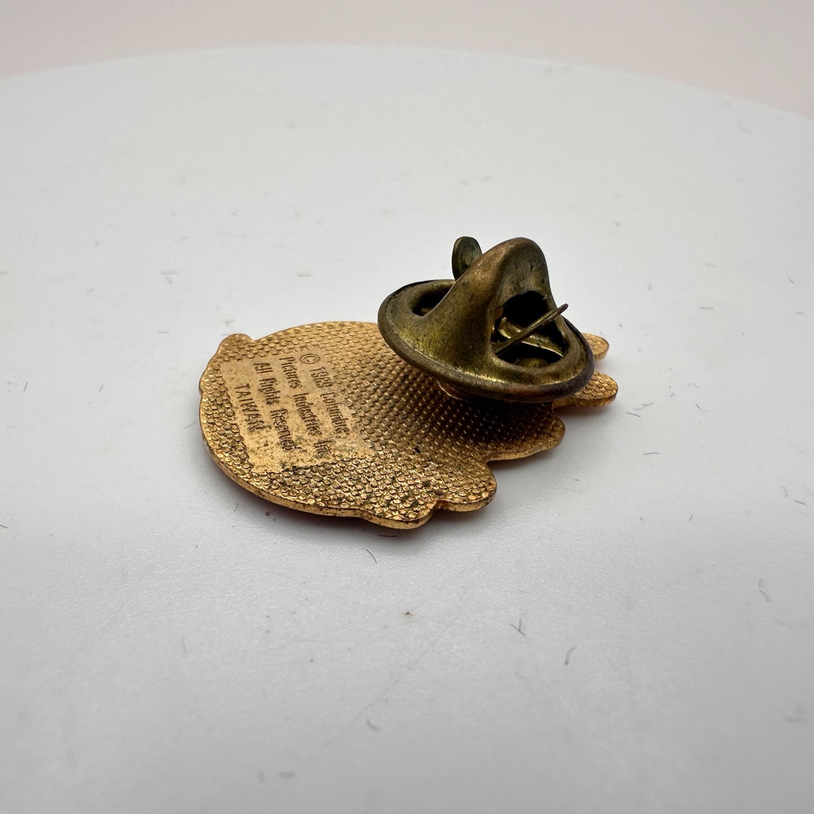 Vintage 1989 Gold Tone Movie Promo Taiwan Ghostbusters 2 Slimer Enamel Pin - Thumbnail 6