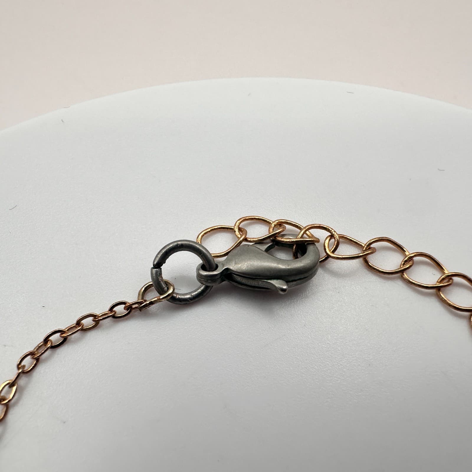 Vintage 90s Gold Tone Virgo Zodiac Constellation Bracelet Clear Glass Jewelry - Thumbnail 5