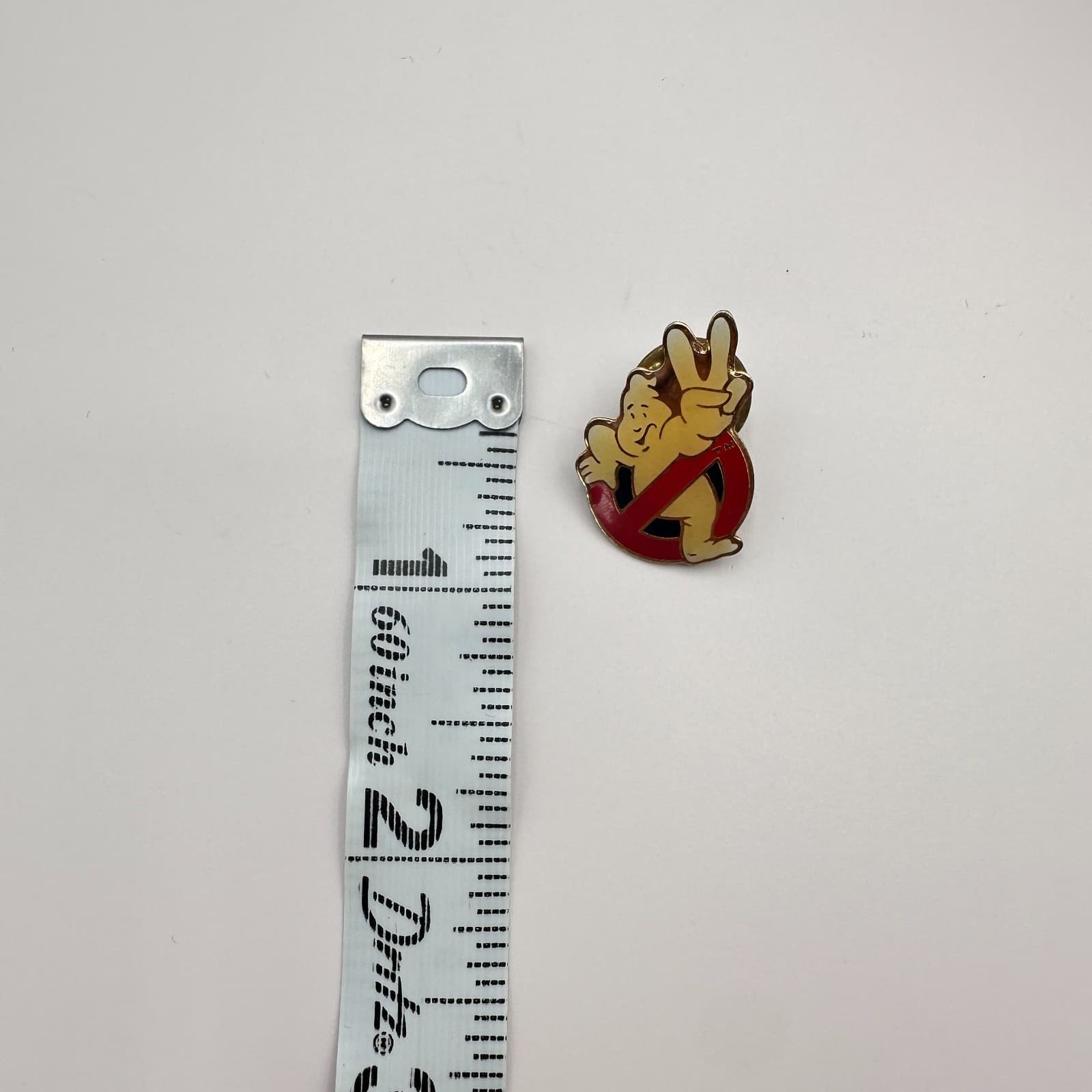 Vintage 1989 Gold Tone Movie Promo Taiwan Ghostbusters 2 Slimer Enamel Pin - Thumbnail 7