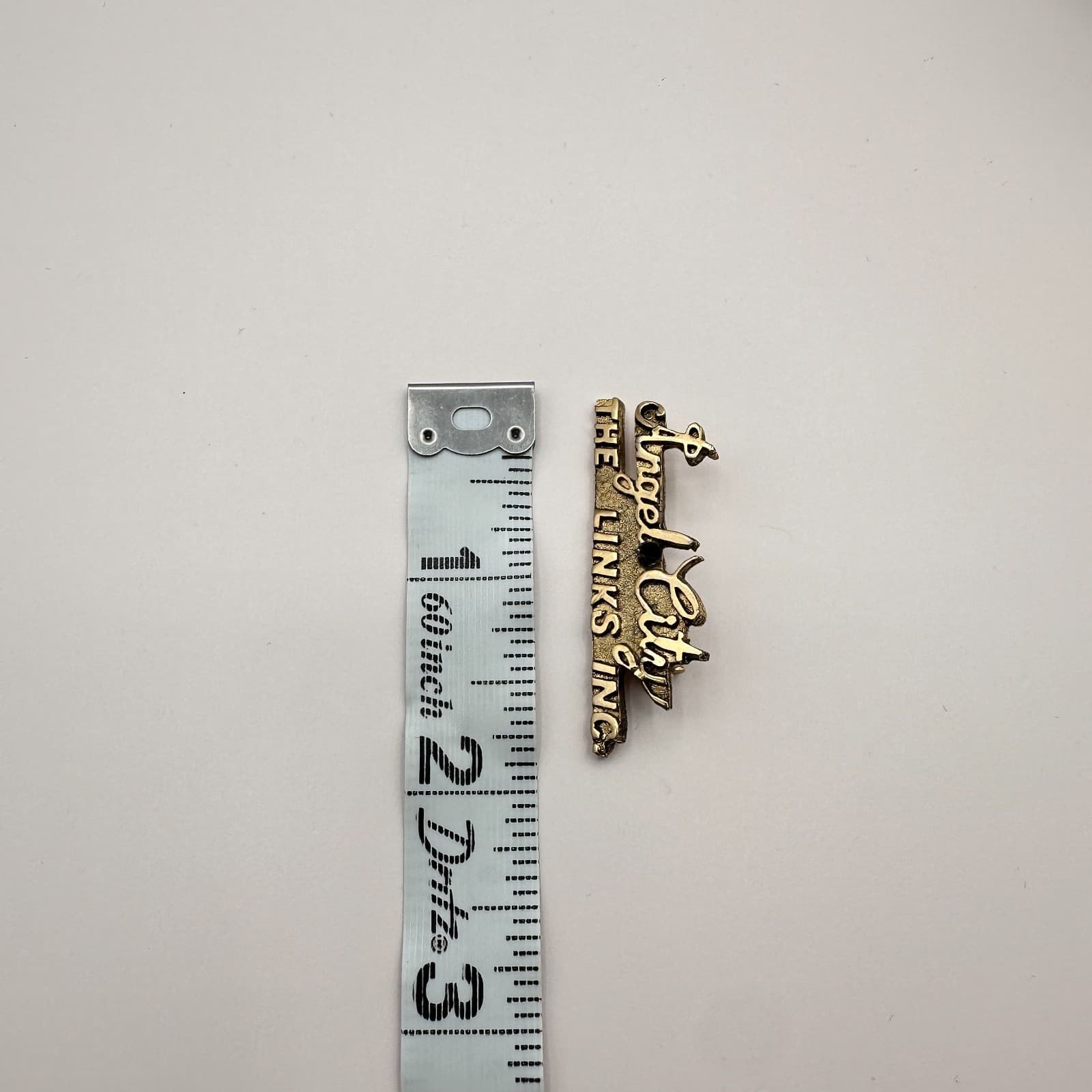 Vintage Y2K 90s Gold Tone Angel City The Links Inc Brooch Pin Women's Jewelry - Thumbnail 5
