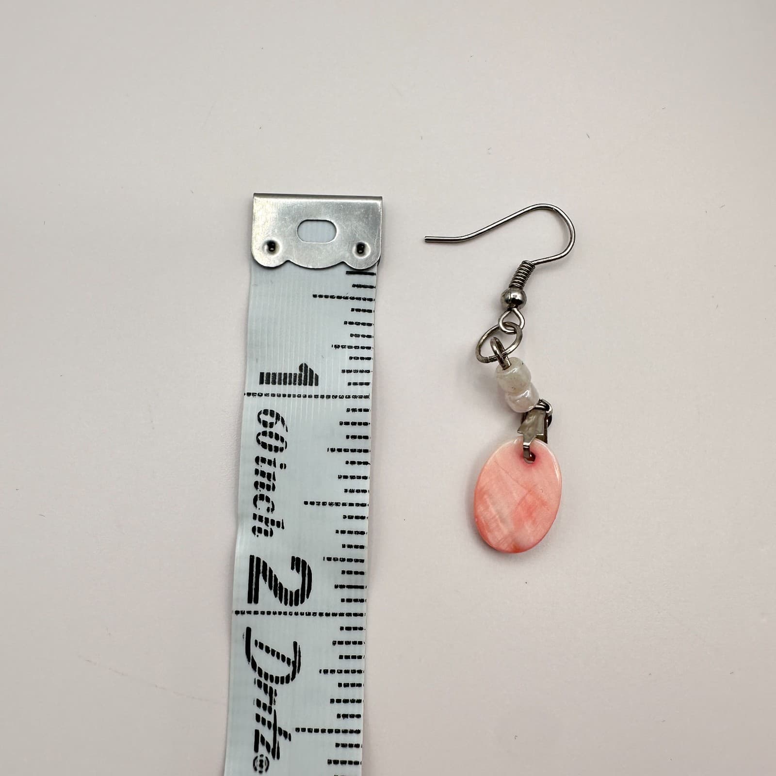 Vintage Y2K Mother of Pearl Shell Beaded Dangle Earrings Women's Classic Jewelry - Thumbnail 5