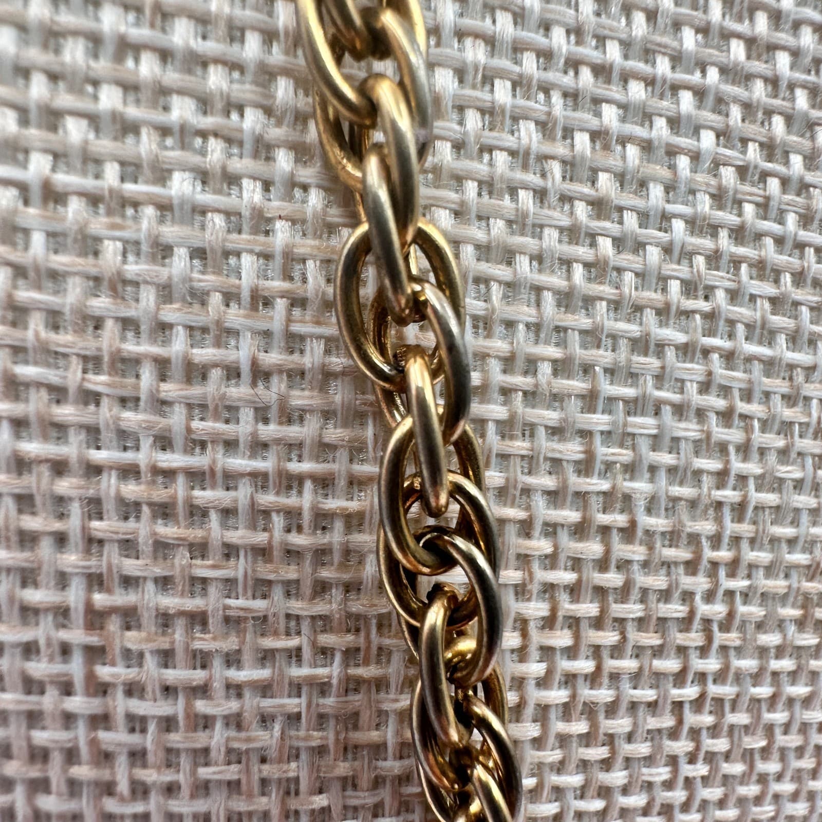 Vintage 80s Gold Tone Ball Bead Station Necklace Rope Chain Statement Jewelry - Thumbnail 6