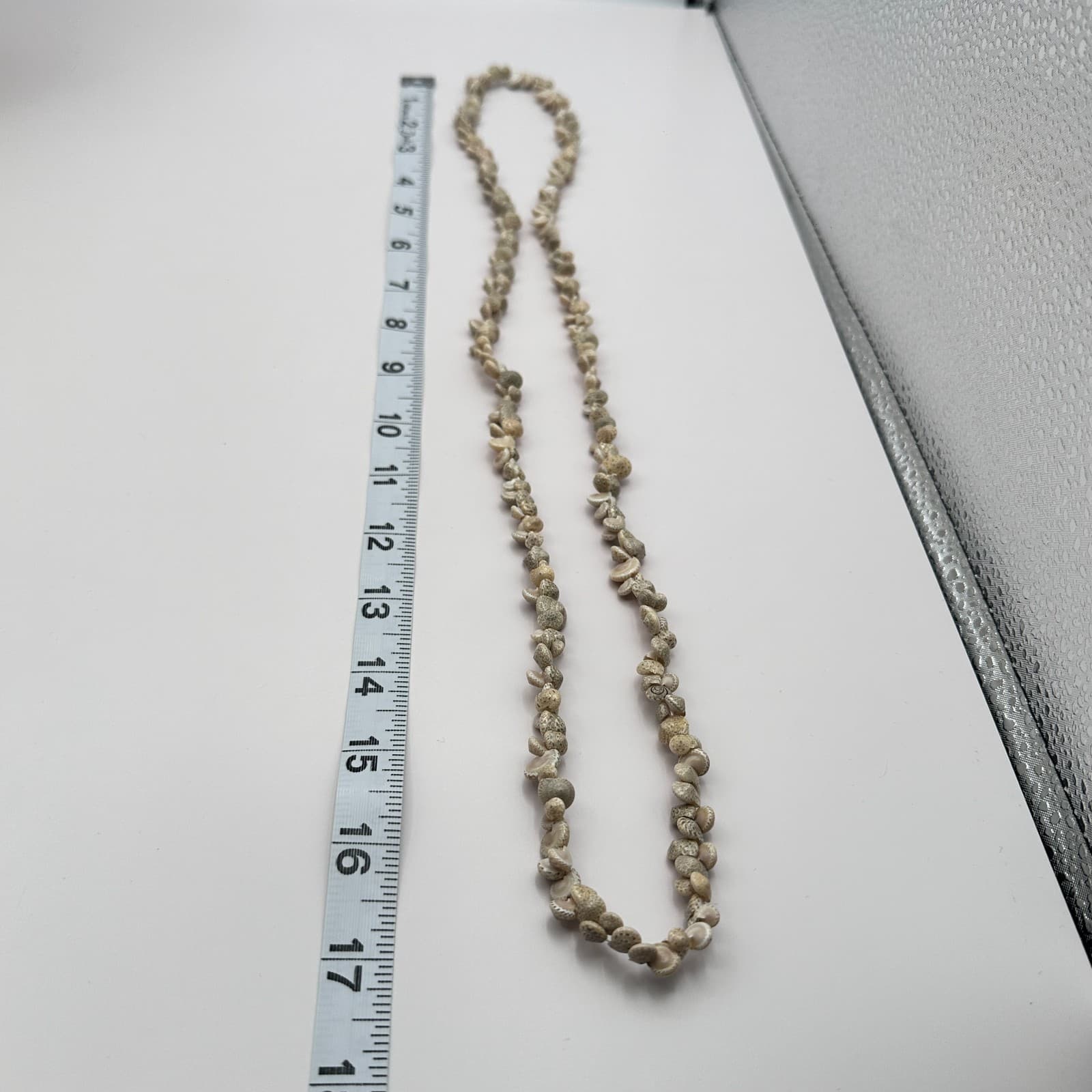 Vintage 60s Hawaiian Style Speckled Shell Lei Strand Necklace Jewelry - Thumbnail 9