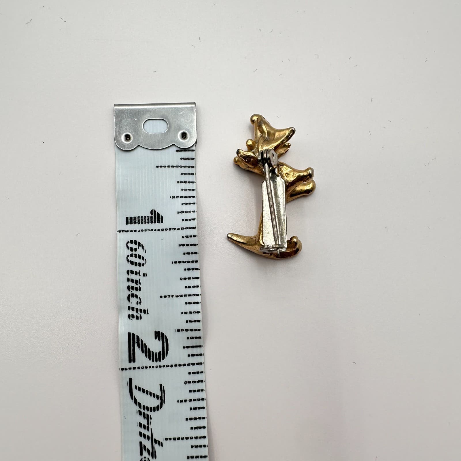 Vintage 90s Gold Tone Scottie Terrier Dog Brooch Pin Women's Classic Jewelry - Thumbnail 6