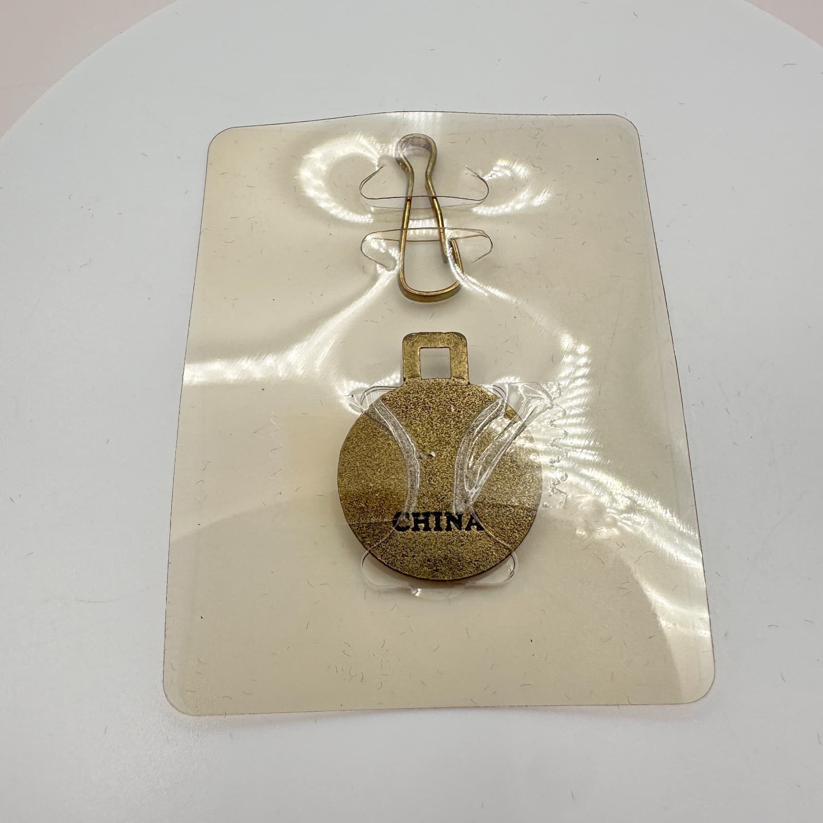 Vintage 90s Bronze Tone North American Hunting Club Eagle Pendant Charm Jewelry - Thumbnail 6