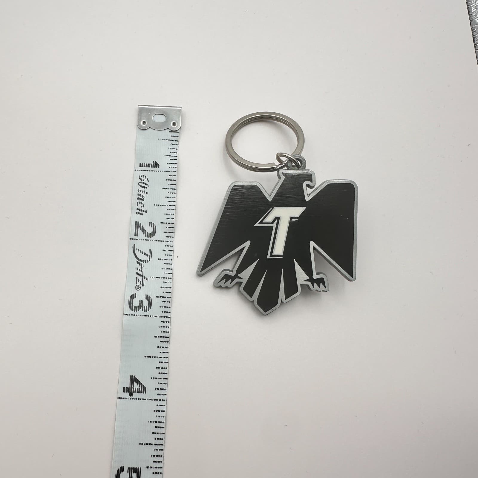 Vintage 90s Tecate Eagle Logo Silver tone Beer Bottle Opener Keyring Black - Thumbnail 7