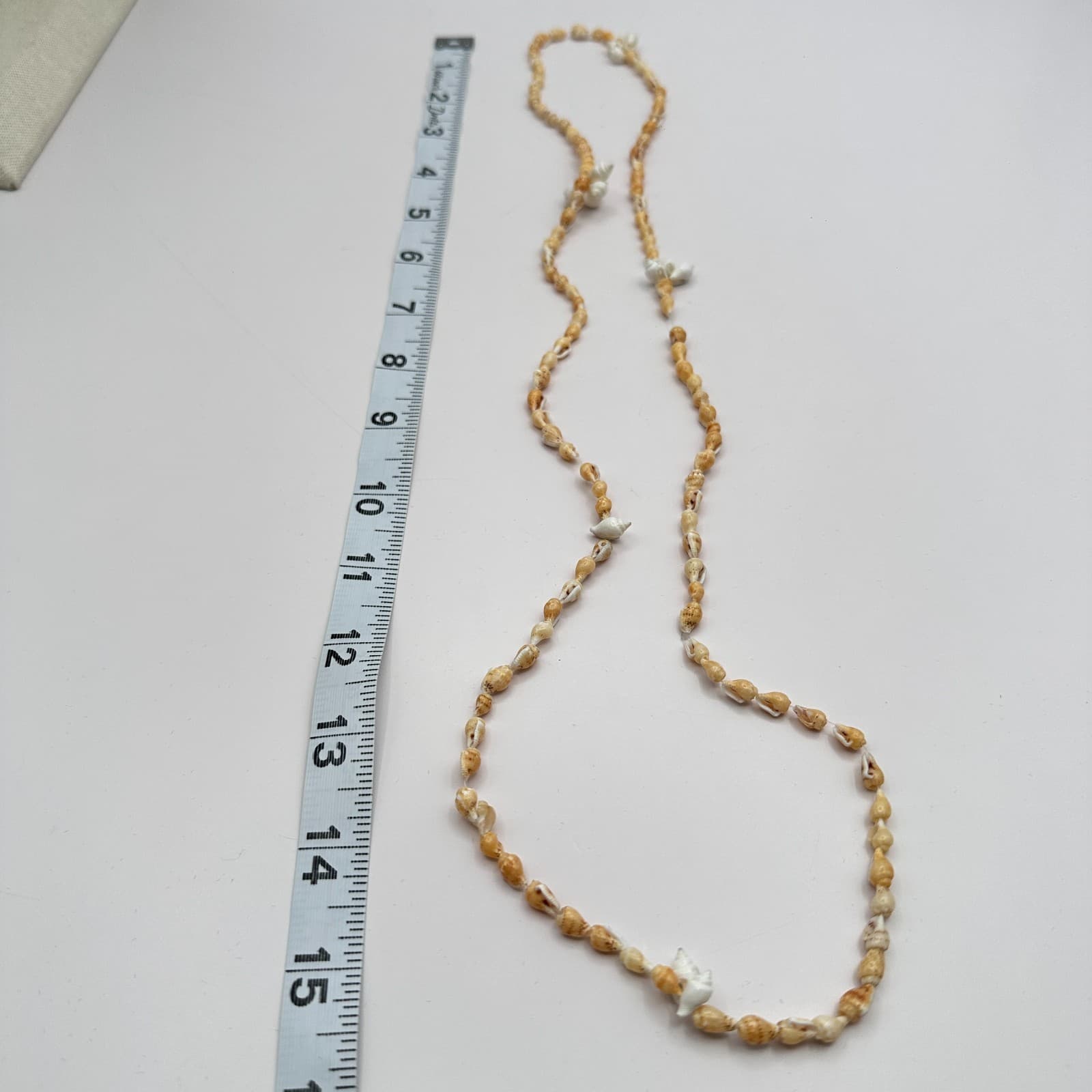 Vintage 90s Natural Puka Shell Beaded Necklace Women's Classic Jewelry - Thumbnail 7
