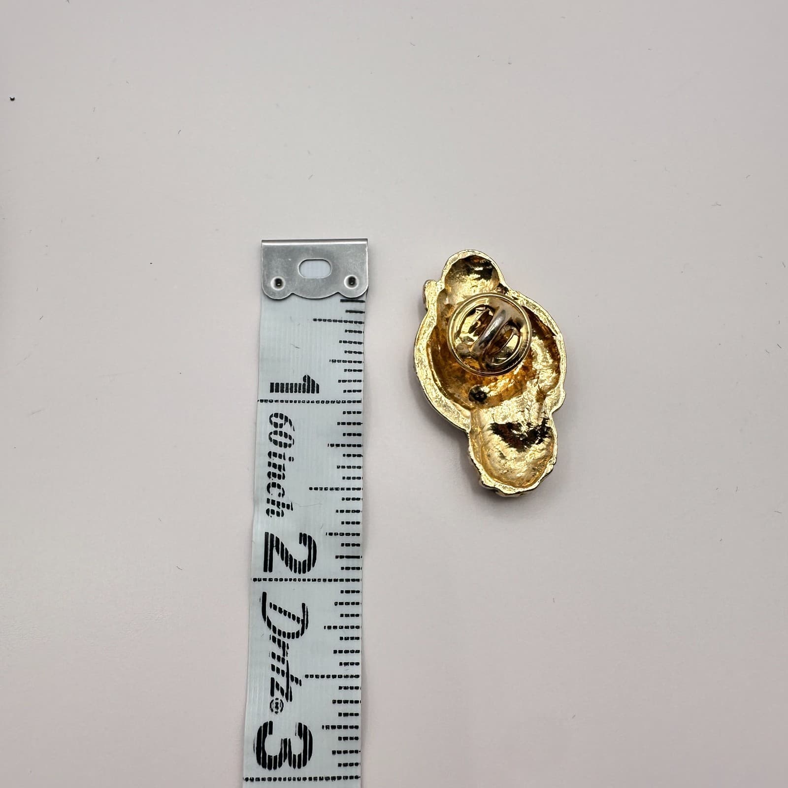 Vintage 80s Gold Tone Man with Turban Face Pin Brooch Middle Eastern Jewelry - Thumbnail 6