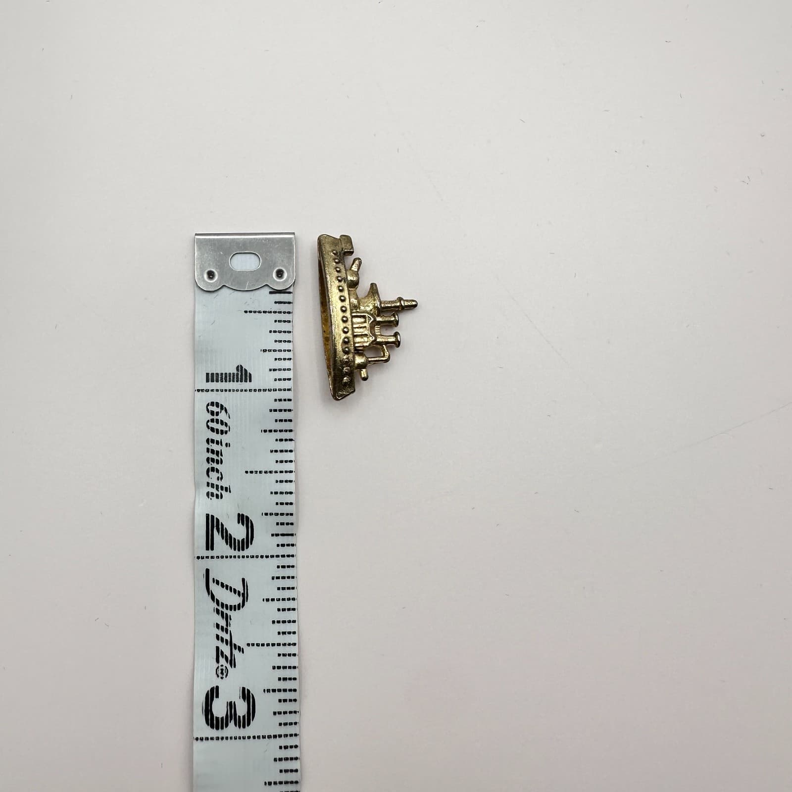 VTG 80s Gold Tone Battleship Monopoly Replacement Part Game Token Piece Pawn - Thumbnail 6