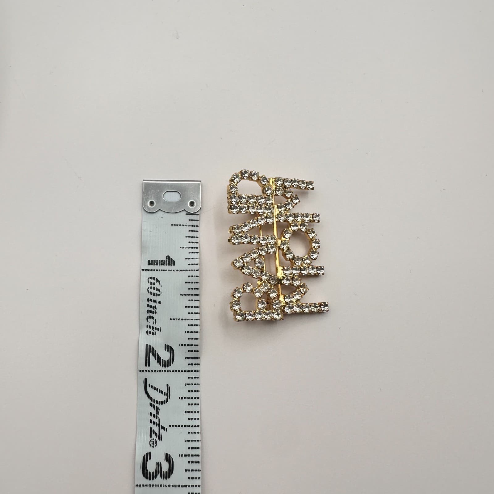Vintage Y2K Band Mom Gold Tone Rhinestone Brooch Pin Women's Classic Jewelry - Thumbnail 6