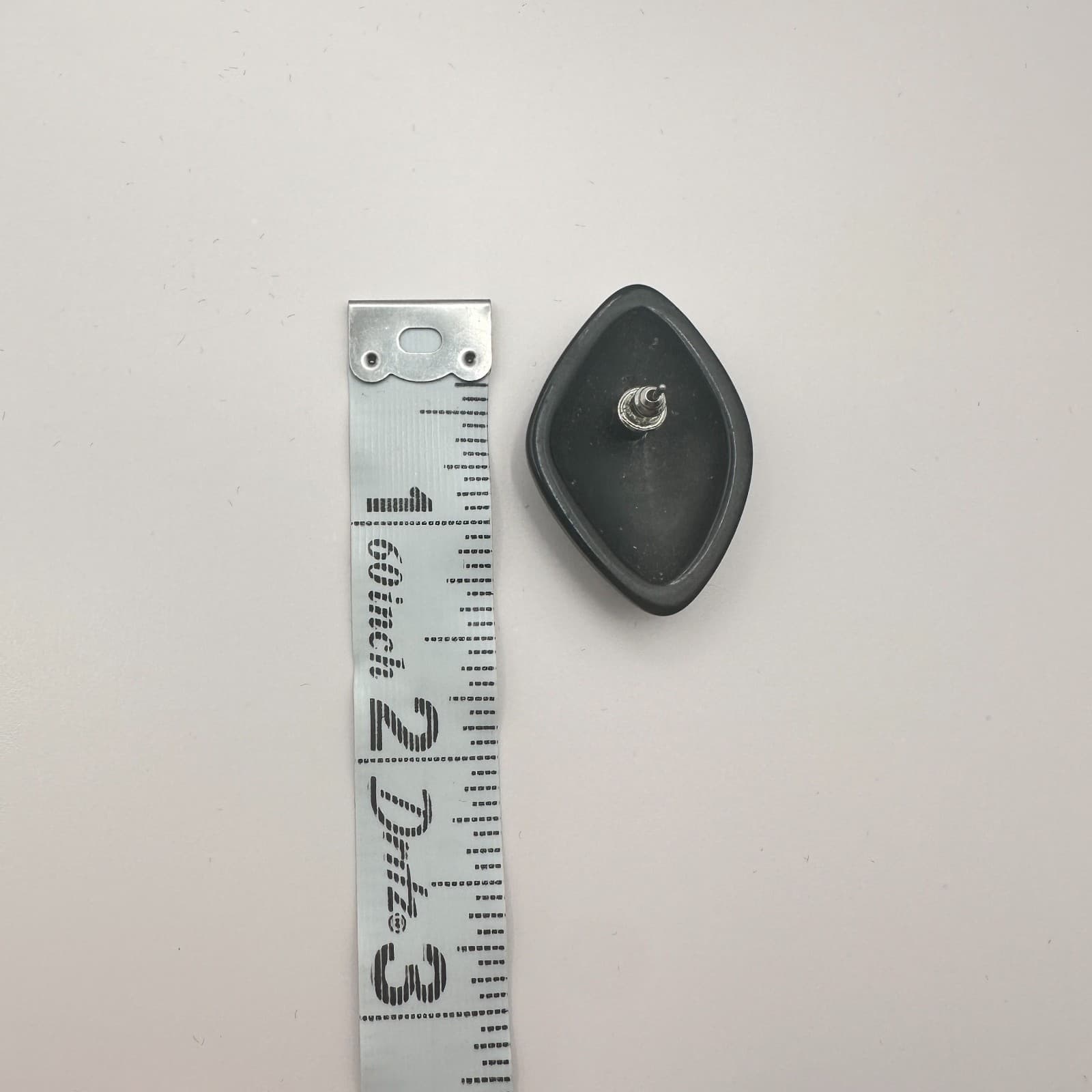 Vintage Y2K Silver Tone Black Beige Abstract Painted Oval Stud Earrings Jewelry - Thumbnail 6