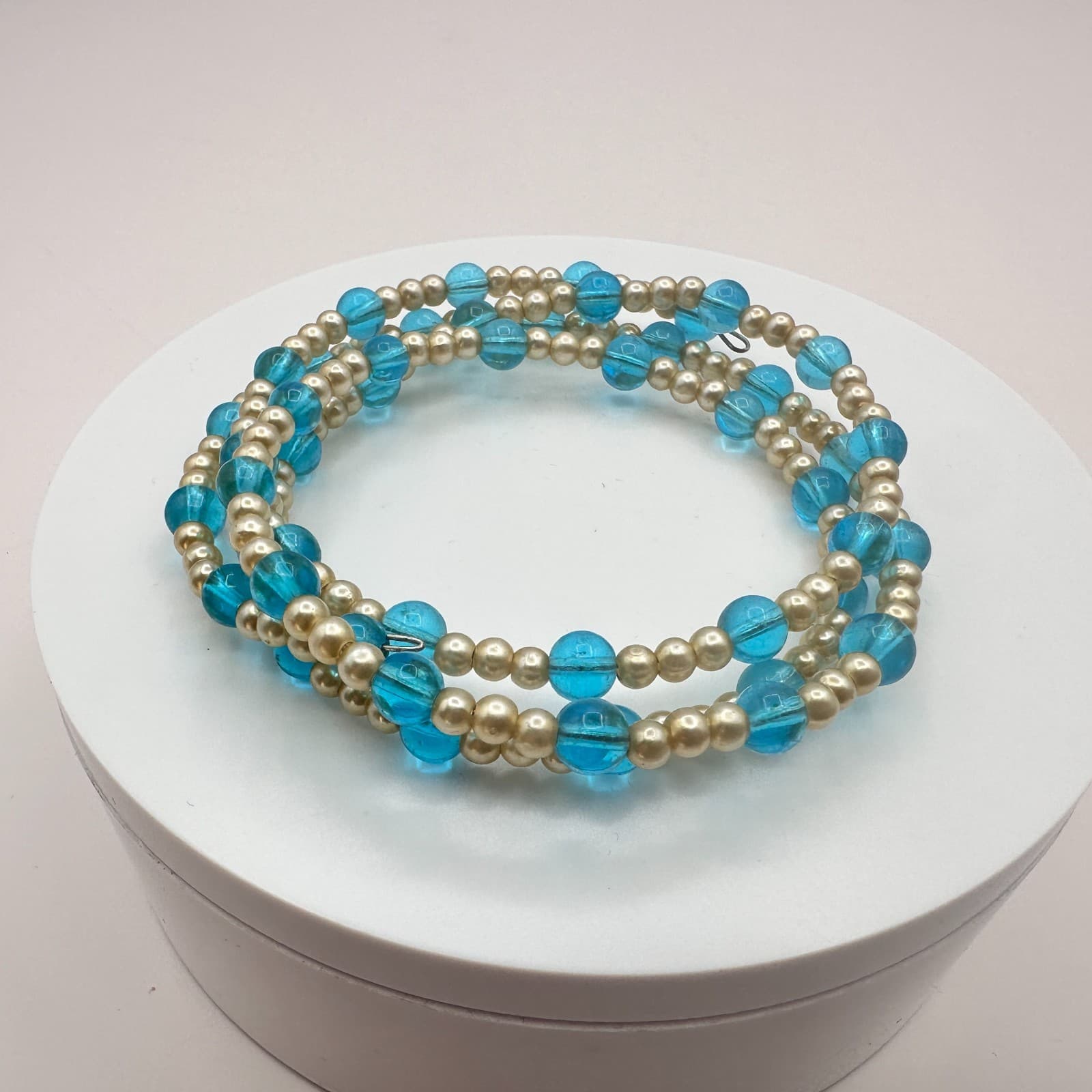 Vintage Y2K Multi Strand Wrap Beaded Bracelet Retro Women's Classic Jewelry - Thumbnail 3