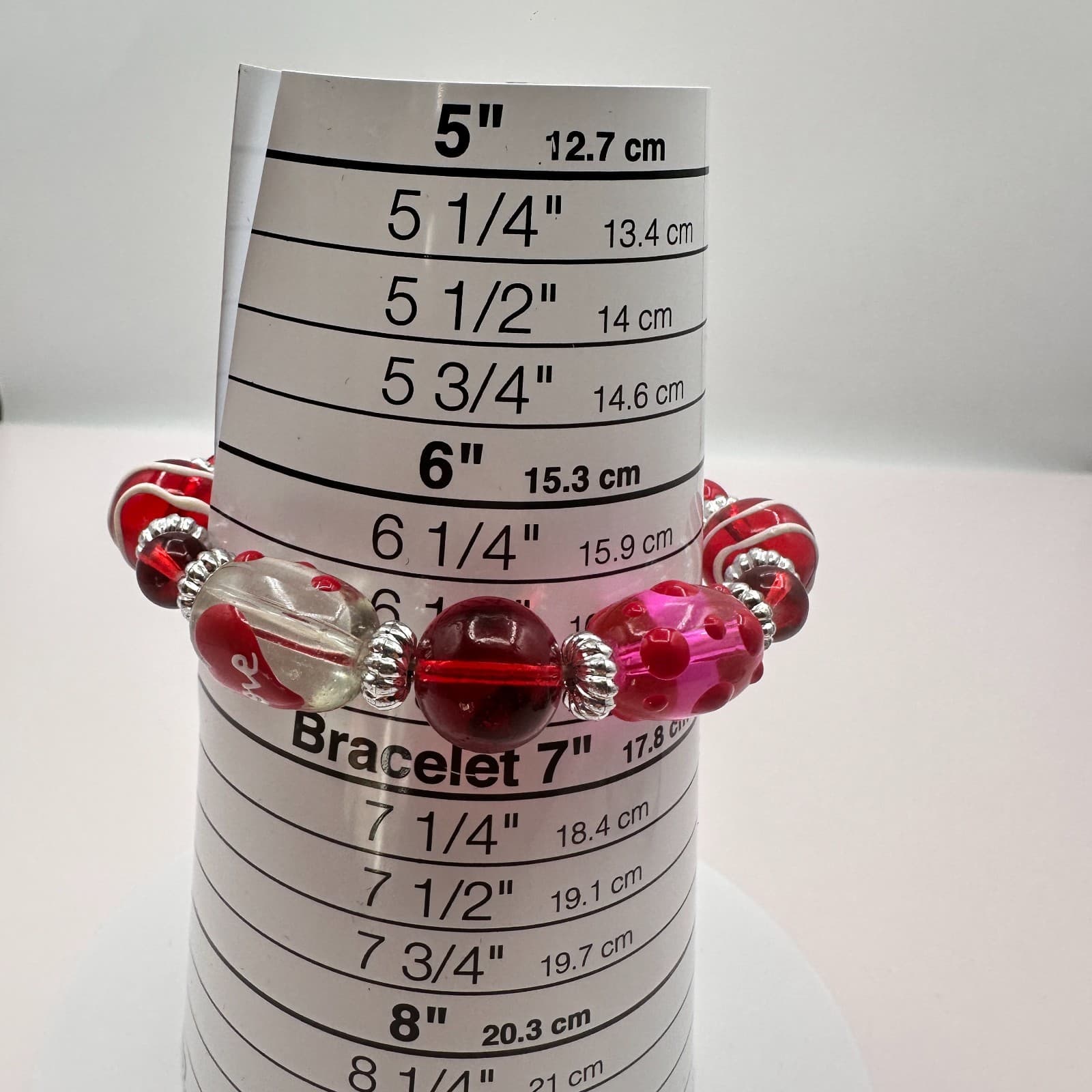 Vintage Y2K Silver Tone Beaded Polka Dot Bracelet Women's Classic Jewelry - Thumbnail 7