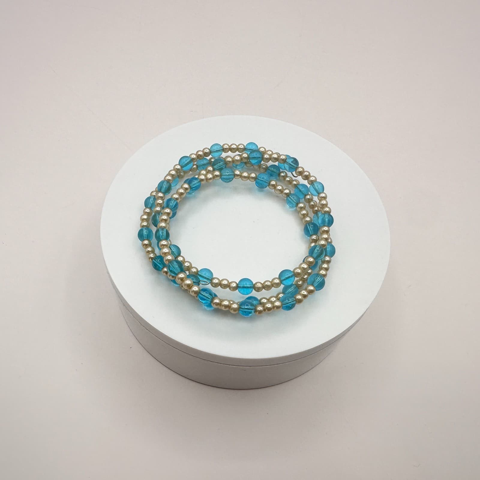 Vintage Y2K Multi Strand Wrap Beaded Bracelet Retro Women's Classic Jewelry - Thumbnail 7