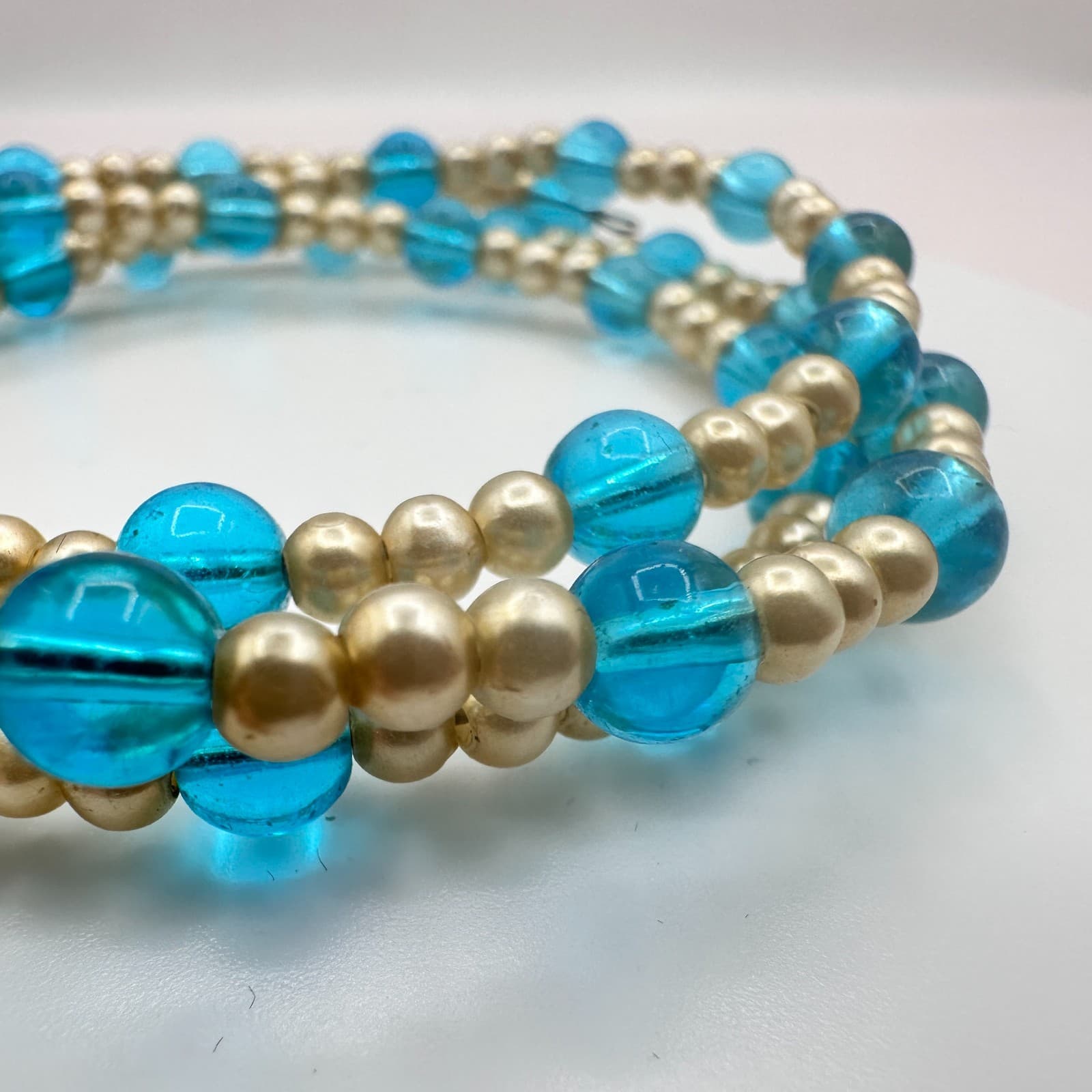 Vintage Y2K Multi Strand Wrap Beaded Bracelet Retro Women's Classic Jewelry - Thumbnail 5