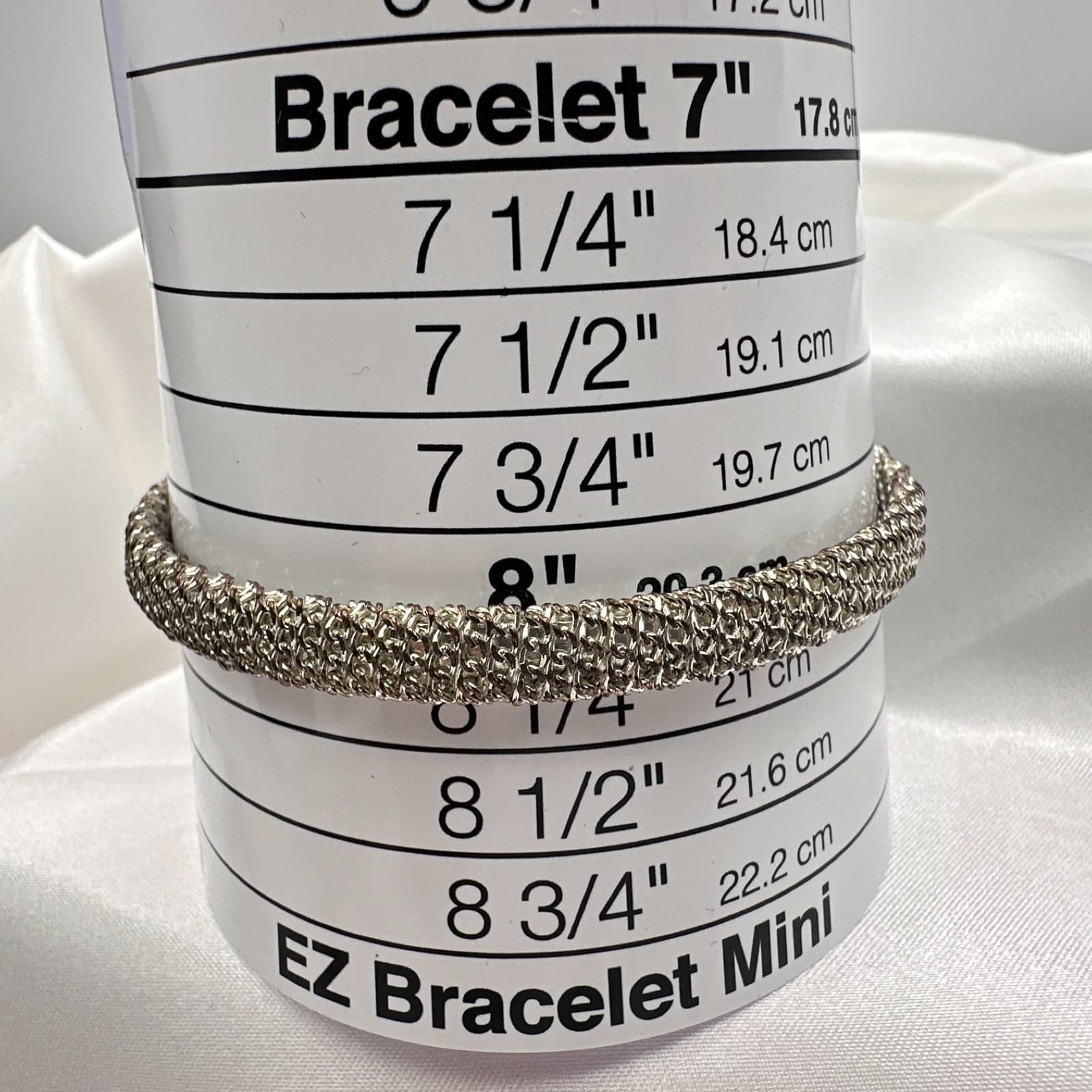 Vintage 80s Silver Tone Filigree Mesh Bangle Texture Articulate Bracelet Jewelry - Thumbnail 8