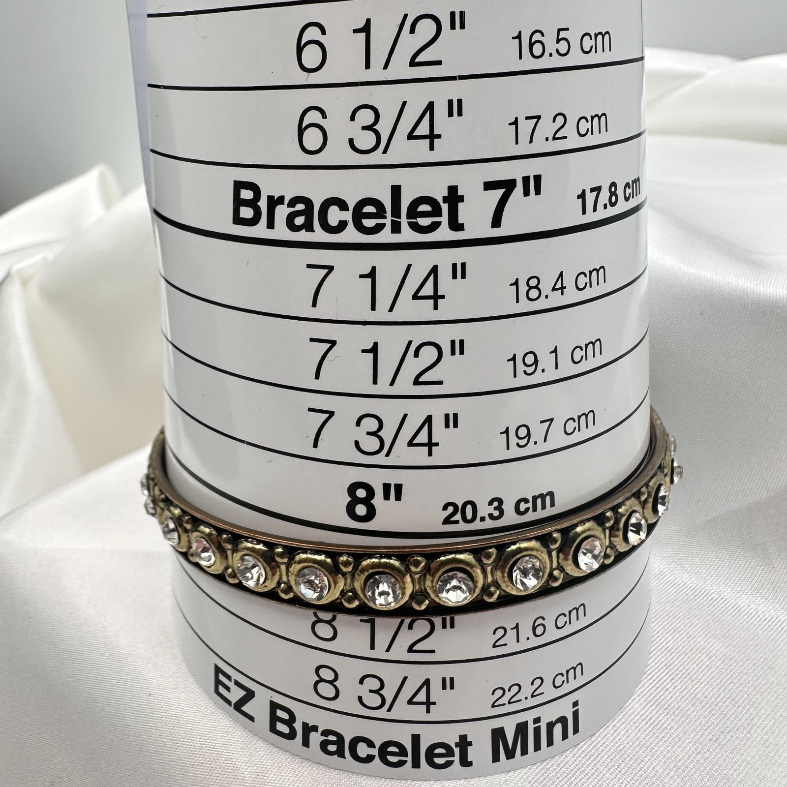 Vintage Y2K Gold Tone Clear Rhinestone Bracelet Women's Classic Fashion Jewelry - Thumbnail 8