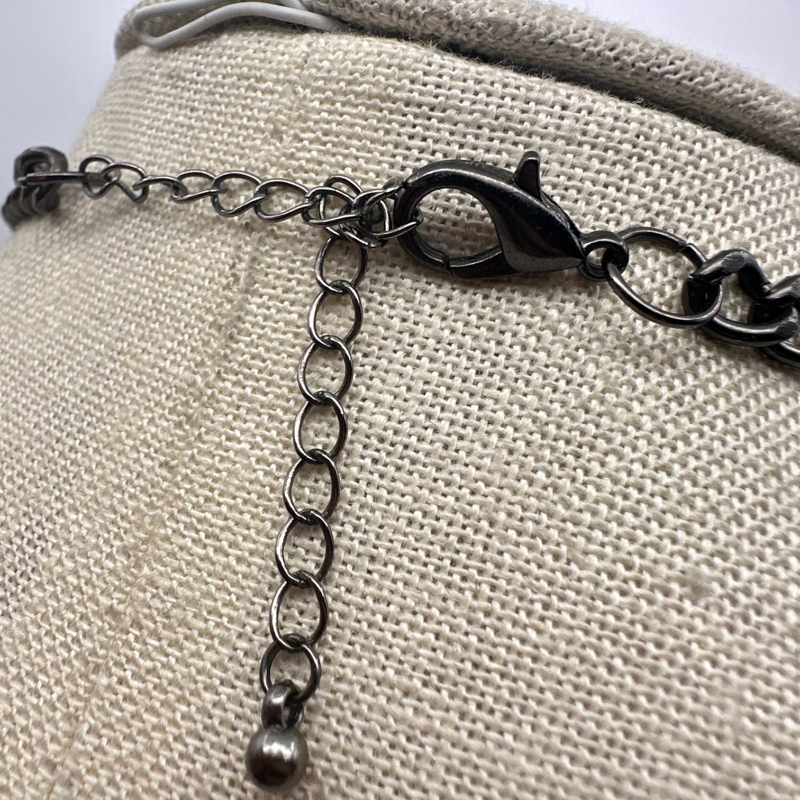 Vintage Y2K Chunky Multi Strand Beaded Statement Necklace Black Accents Jewelry - Thumbnail 9