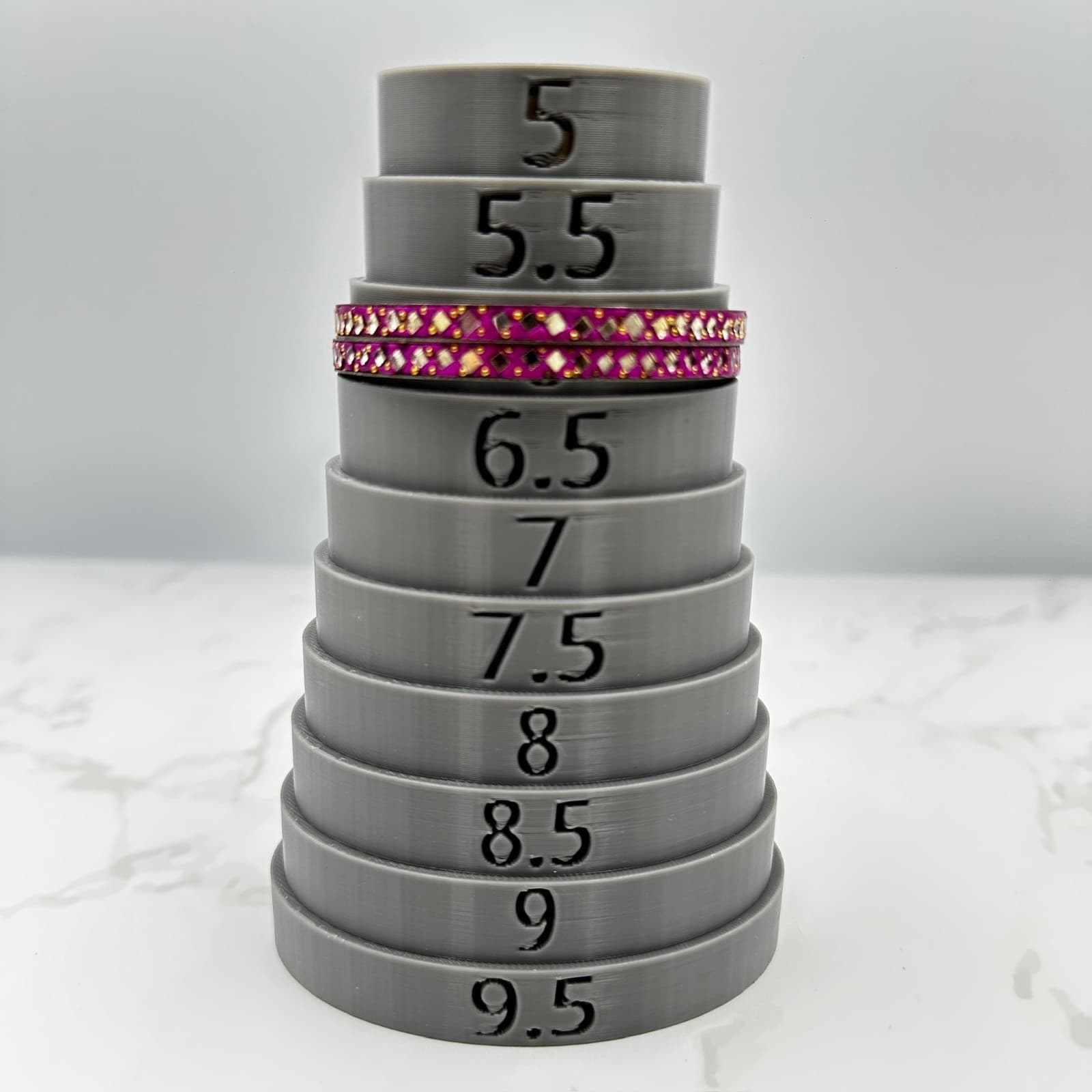 Vintage Purple Silver-Tone Mirror & Stone Embellished Traditional Lac Bangles - Thumbnail 8