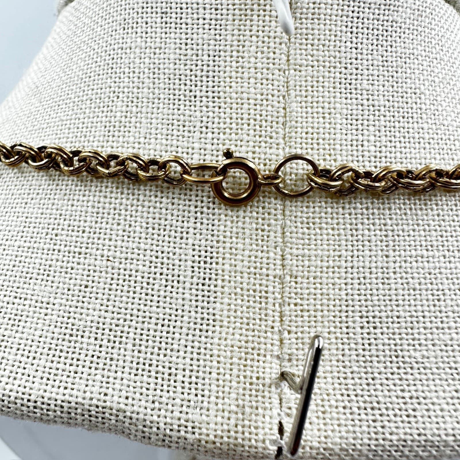 Vintage Gold-Tone Classic Fashion Unisex Adjustable Rolo Chain Lobster Necklace - Thumbnail 5