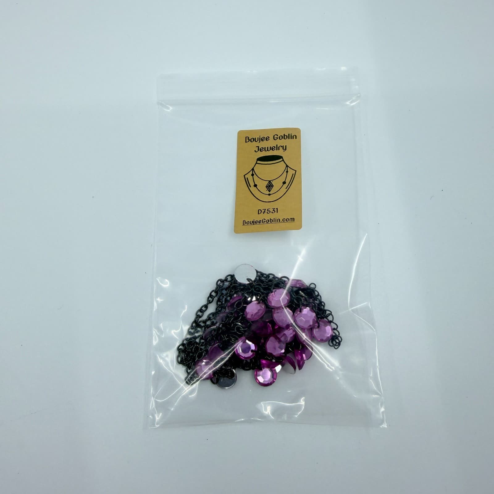 Vintage Gunmetal Tone Purple Faceted Bead Bib Necklace Statement Cluster Retro - Thumbnail 10