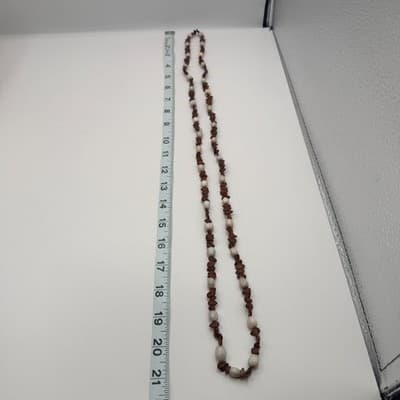 Vintage Y2K Job's Tears Seed Beaded Nut Pod Necklace Women's Classic Jewelry - Thumbnail 9