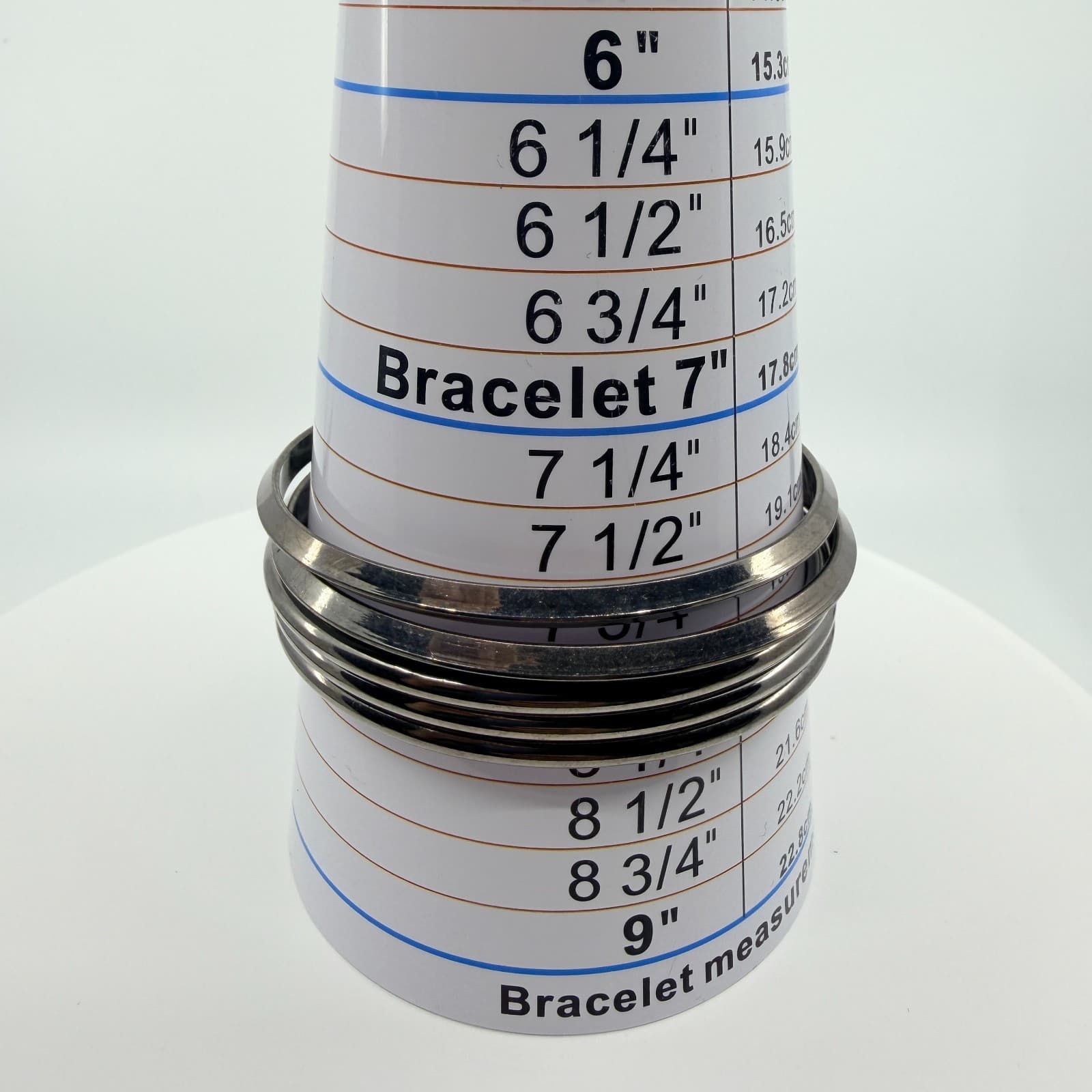 Vintage Stackable Stunner Gunmetal Bangle Bracelet Set Hoop Earrings Black Y2K - Thumbnail 14
