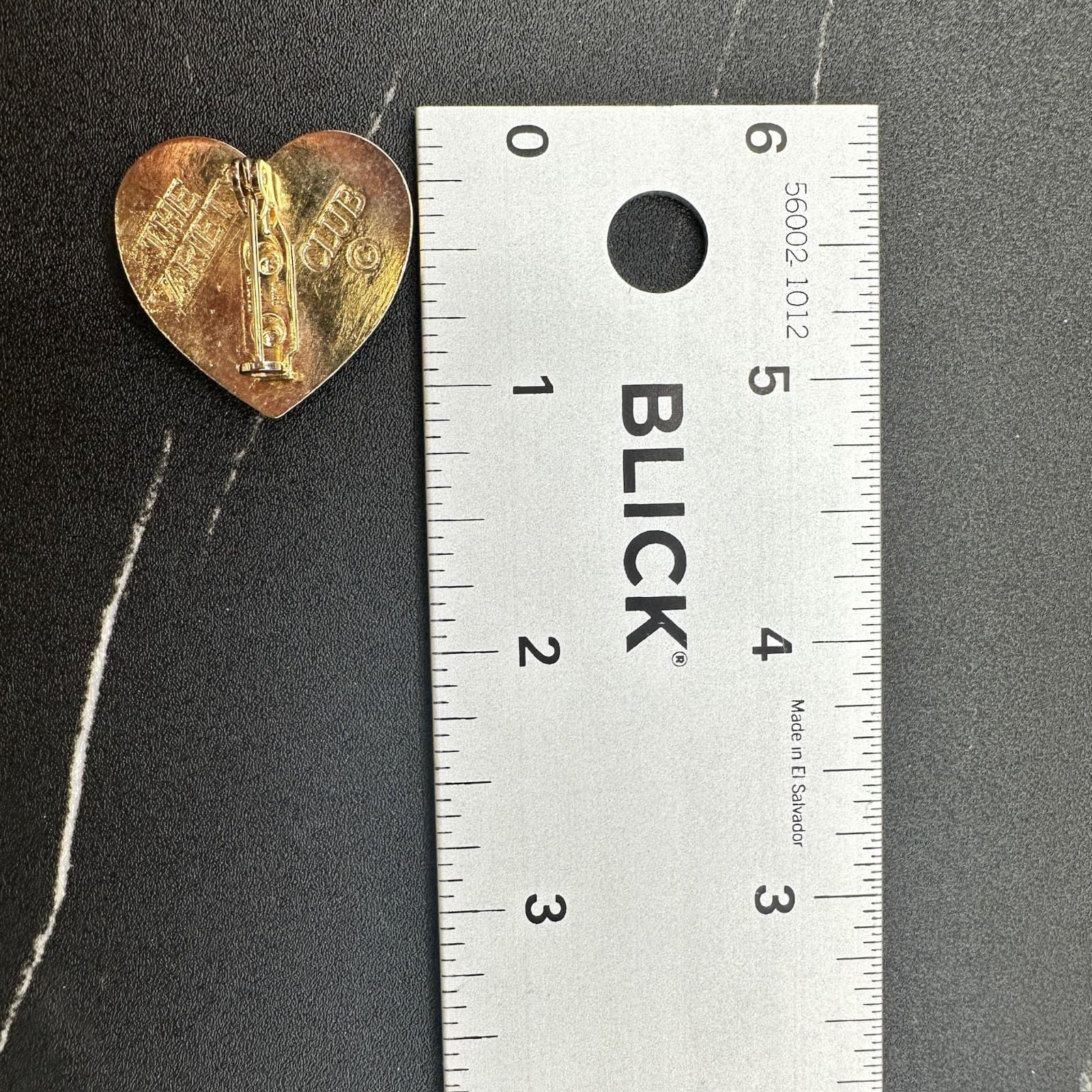 Vintage The Variety Club Gold-Tone Hand On Heart Fashion Classic Brooch Pin - Thumbnail 6